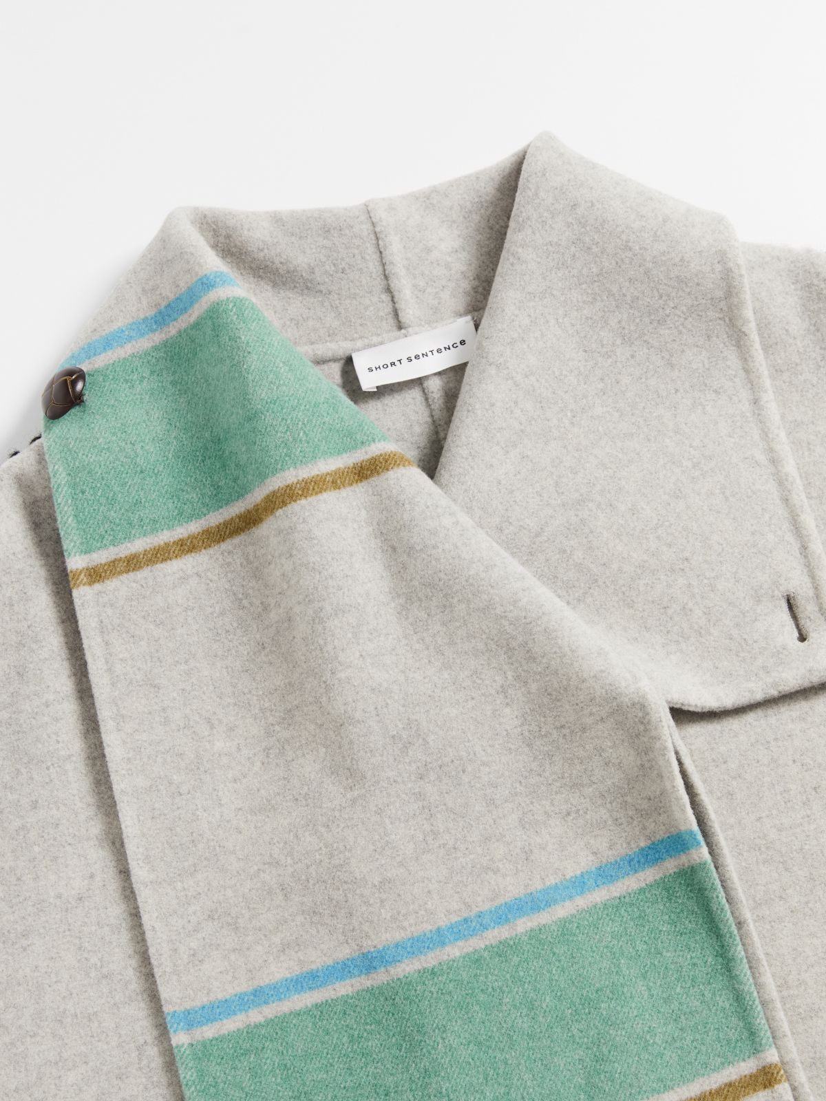 Scarf Double-Face Coat - 3