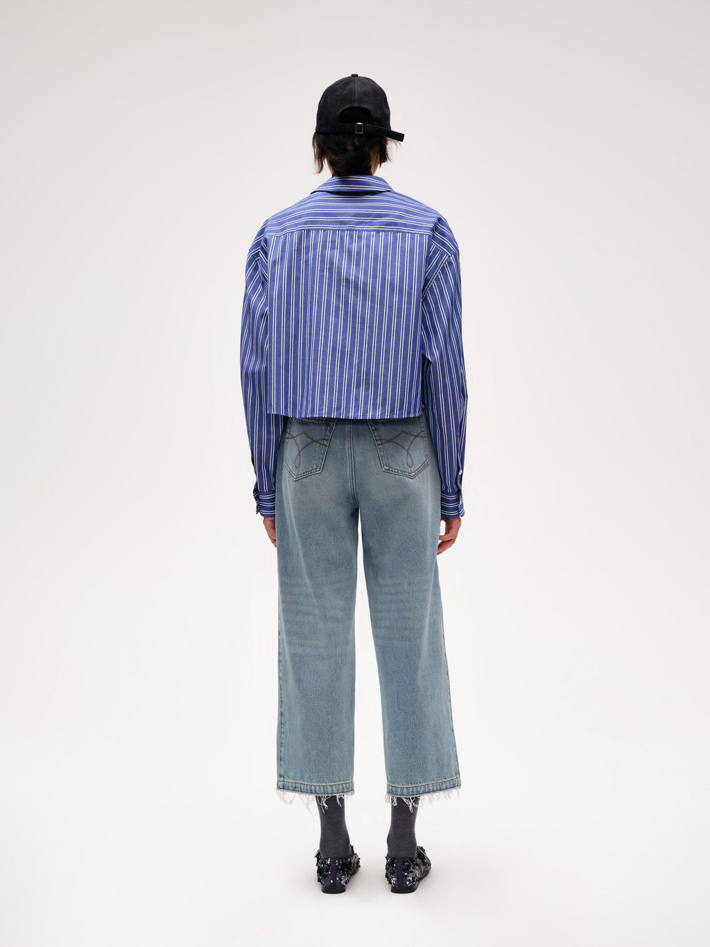 Slanted Striped Shirt - 3