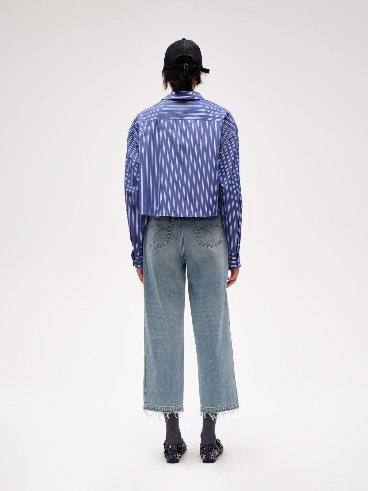 Slanted Striped Shirt - 3