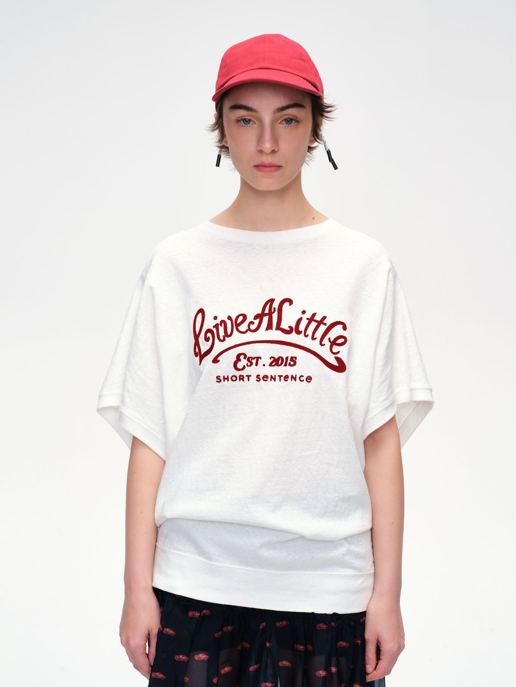 Loose Fit Embroidered T-shirt - 1
