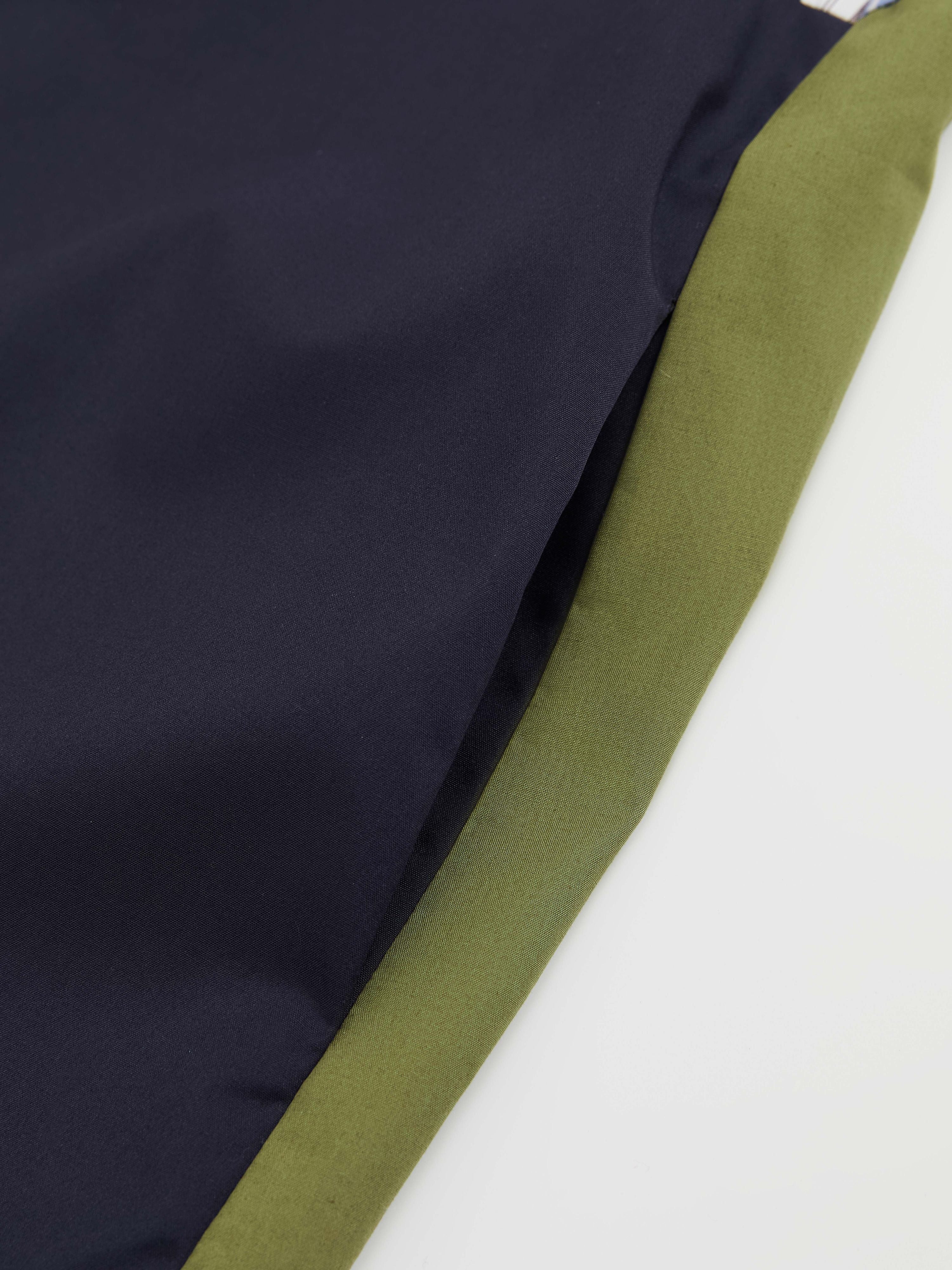 Color-blocked Short-sleeve Shirtdress - 7