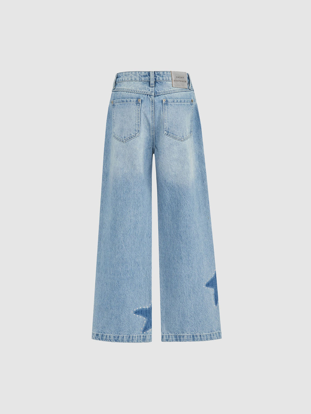 Star Crystal Flared Jeans - 6