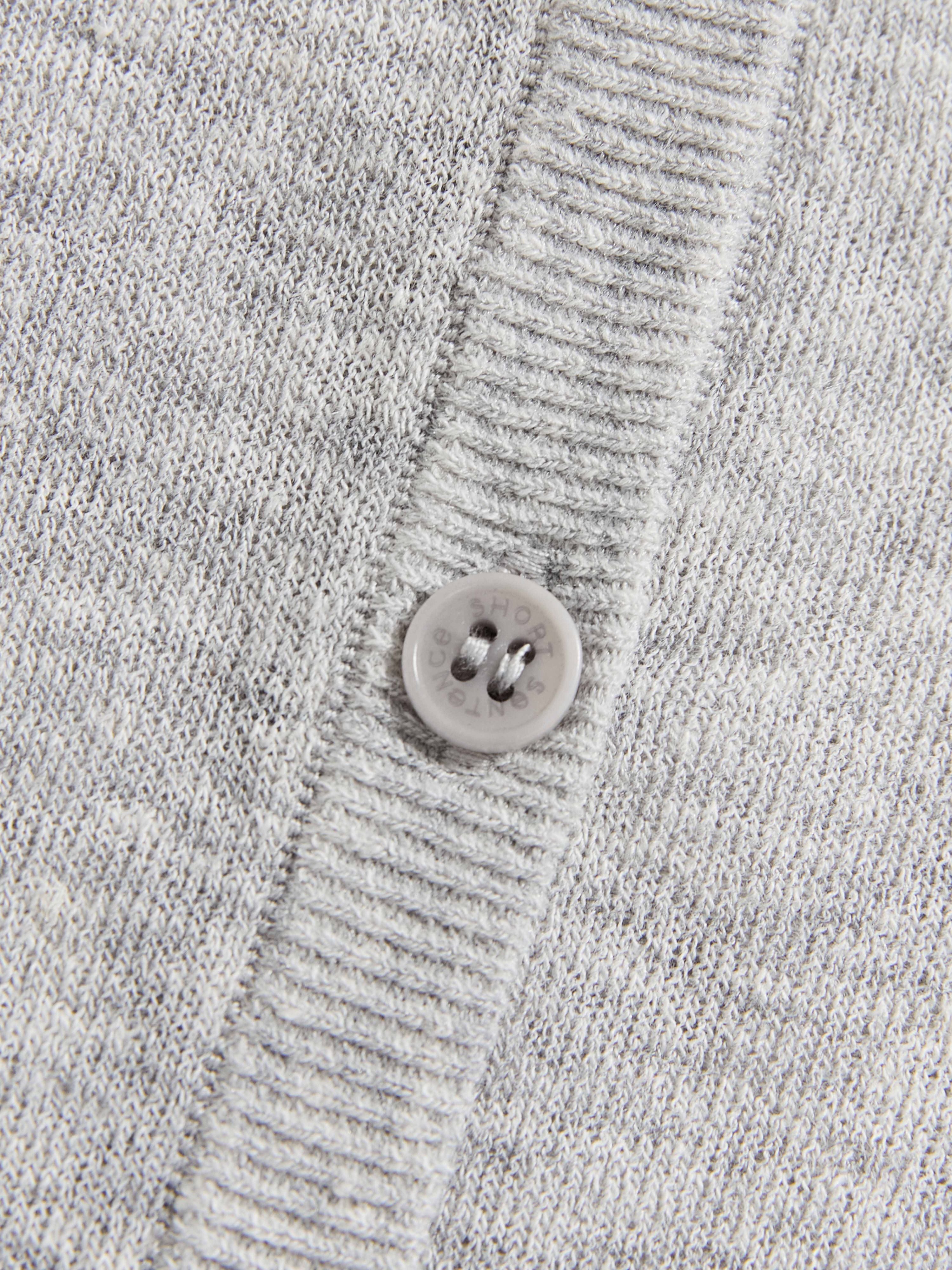 Figure Motif Embroidered Cardigan - 5