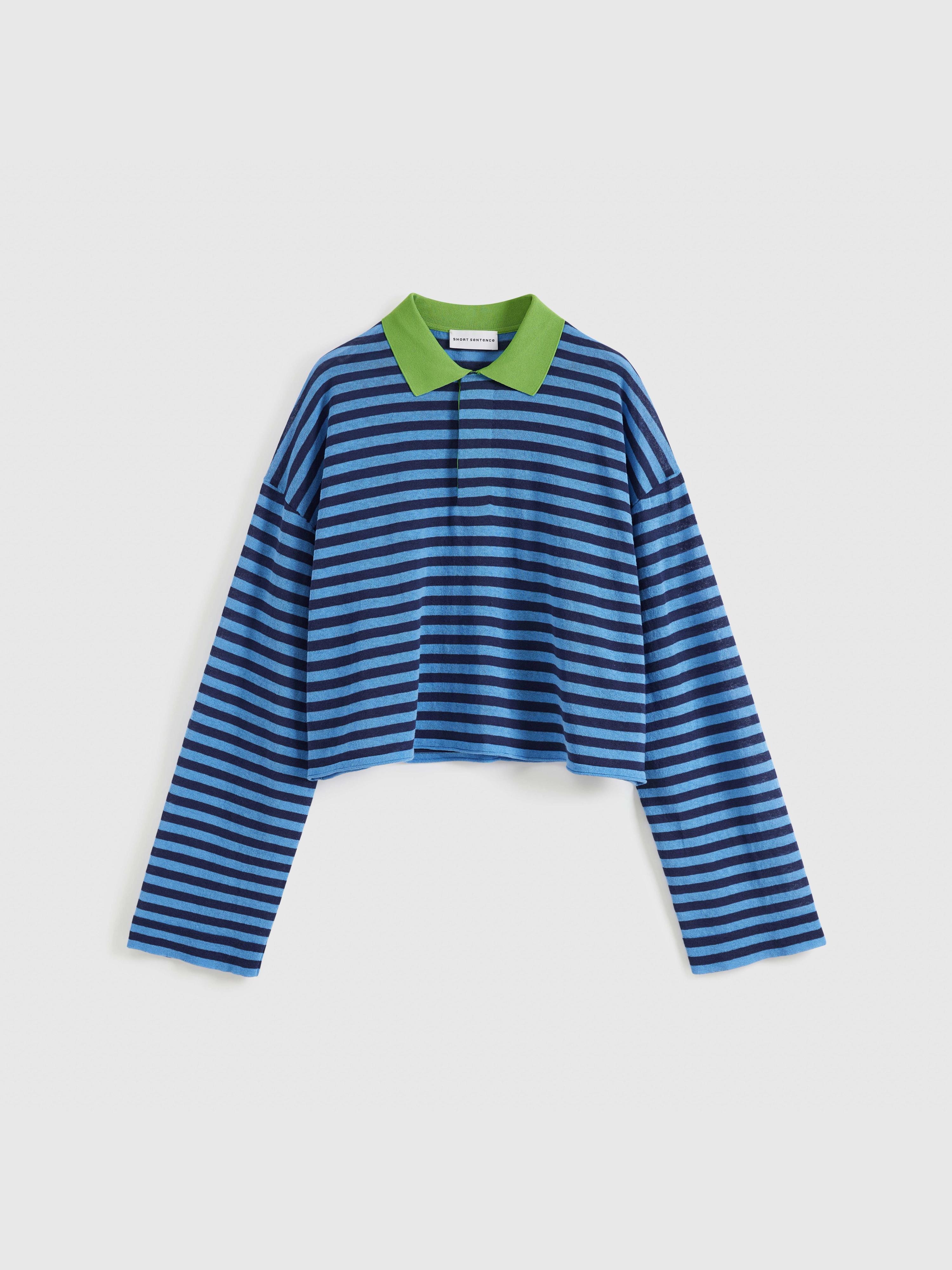 Striped Polo Knit Shirt - 8