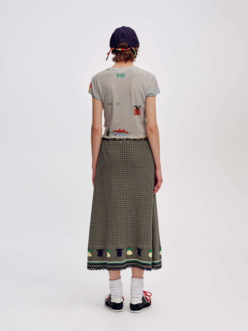 Faux Sweater Print Slim-Fit T-Shirt - 3