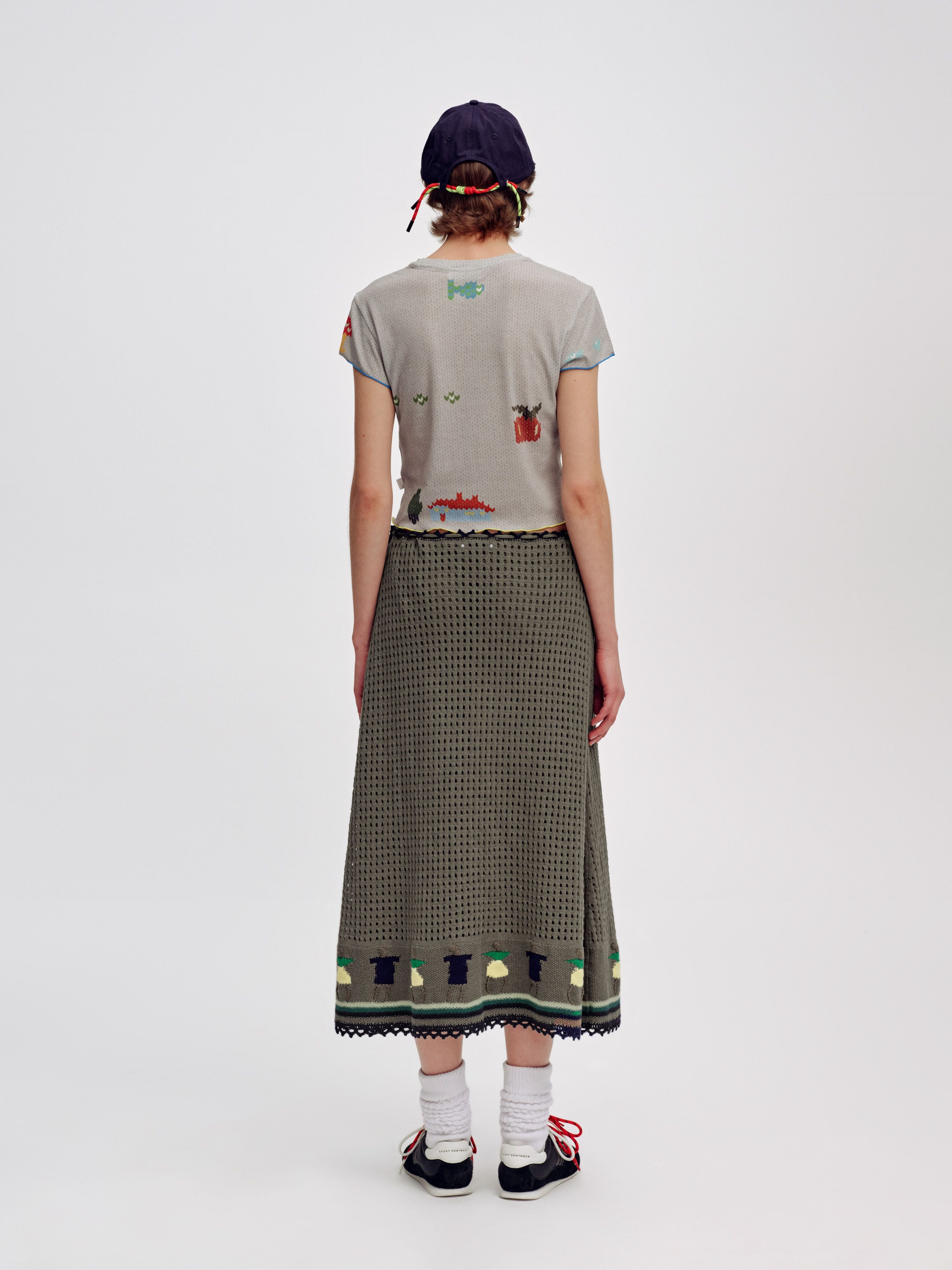 Faux Sweater Print Slim-Fit T-Shirt - 3