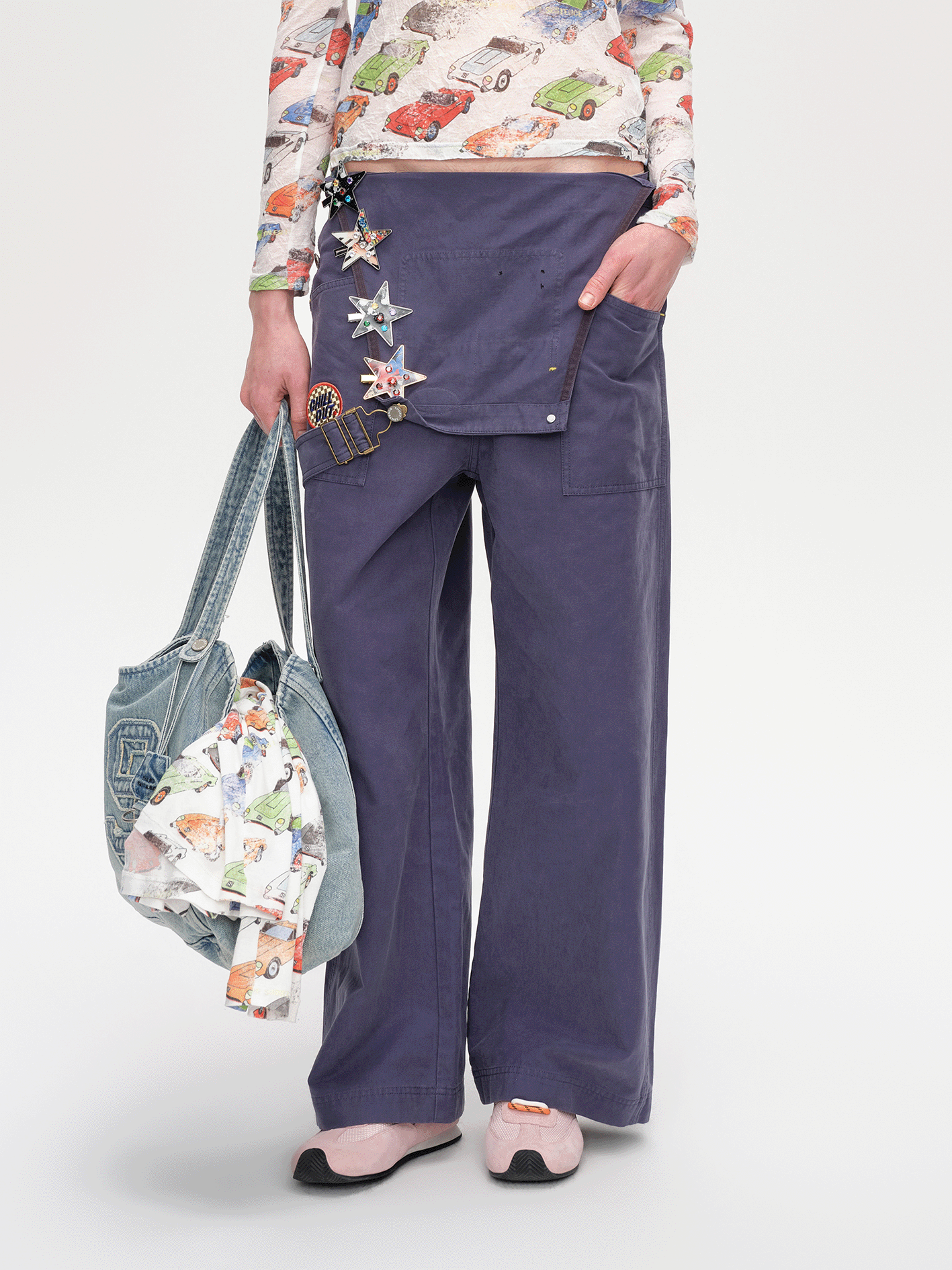 SS‑Logo Denim Bag - 1