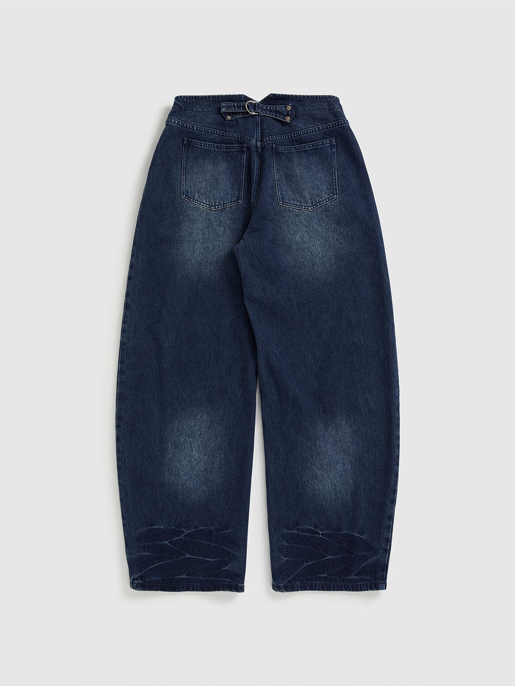 Curved Hem Denim Trousers - 10