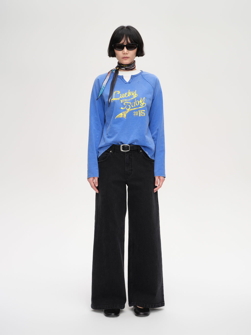 Retro Print Raglan T‑Shirt - 2