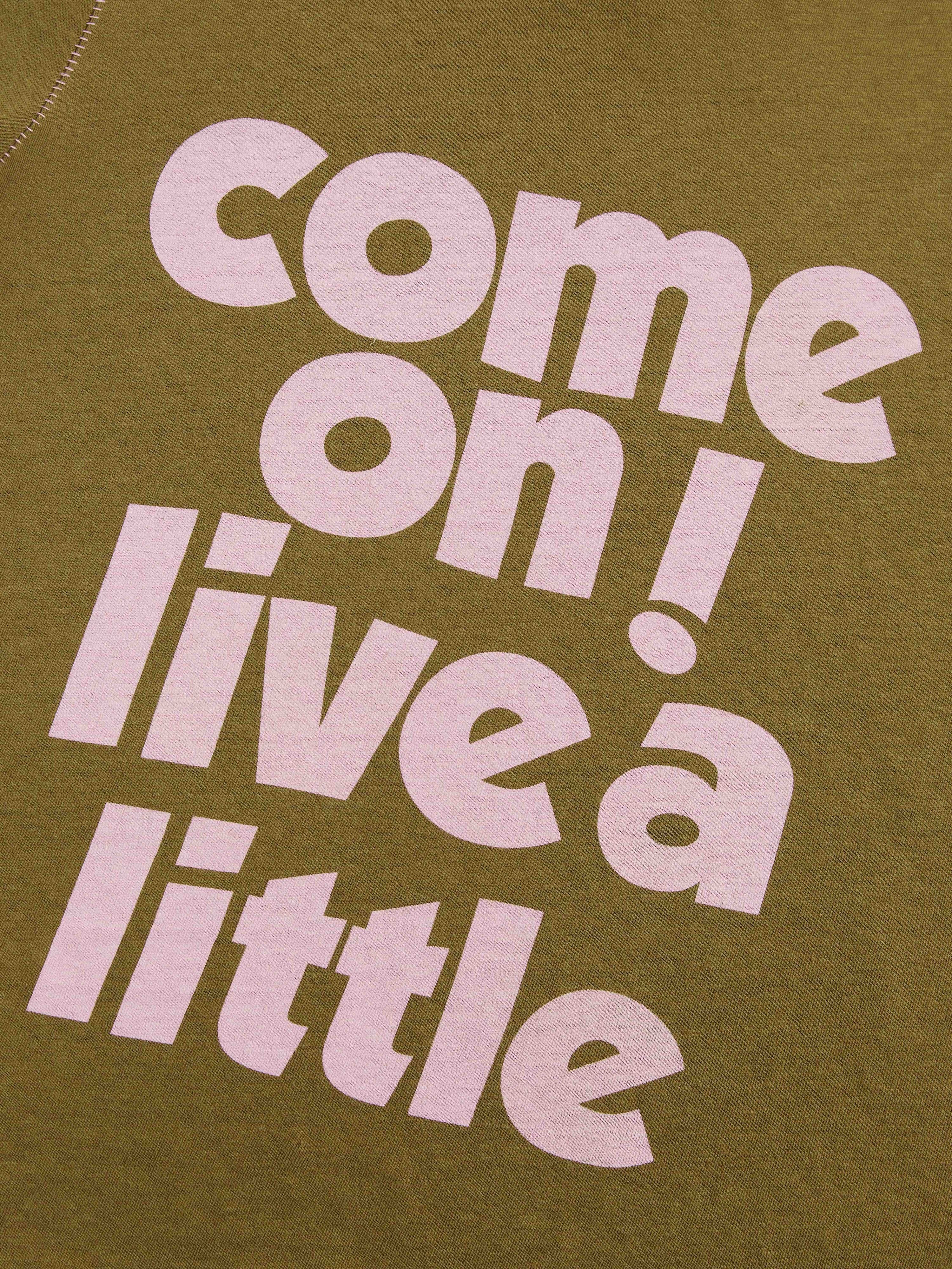 Slogan Print Slim Fit T‑shirt - 6