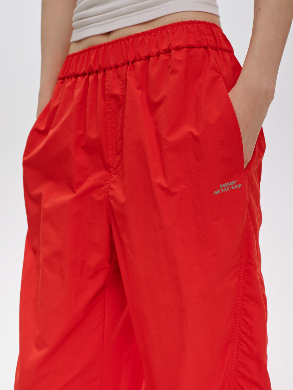 Elastic Waist Gathered Trousers - 4