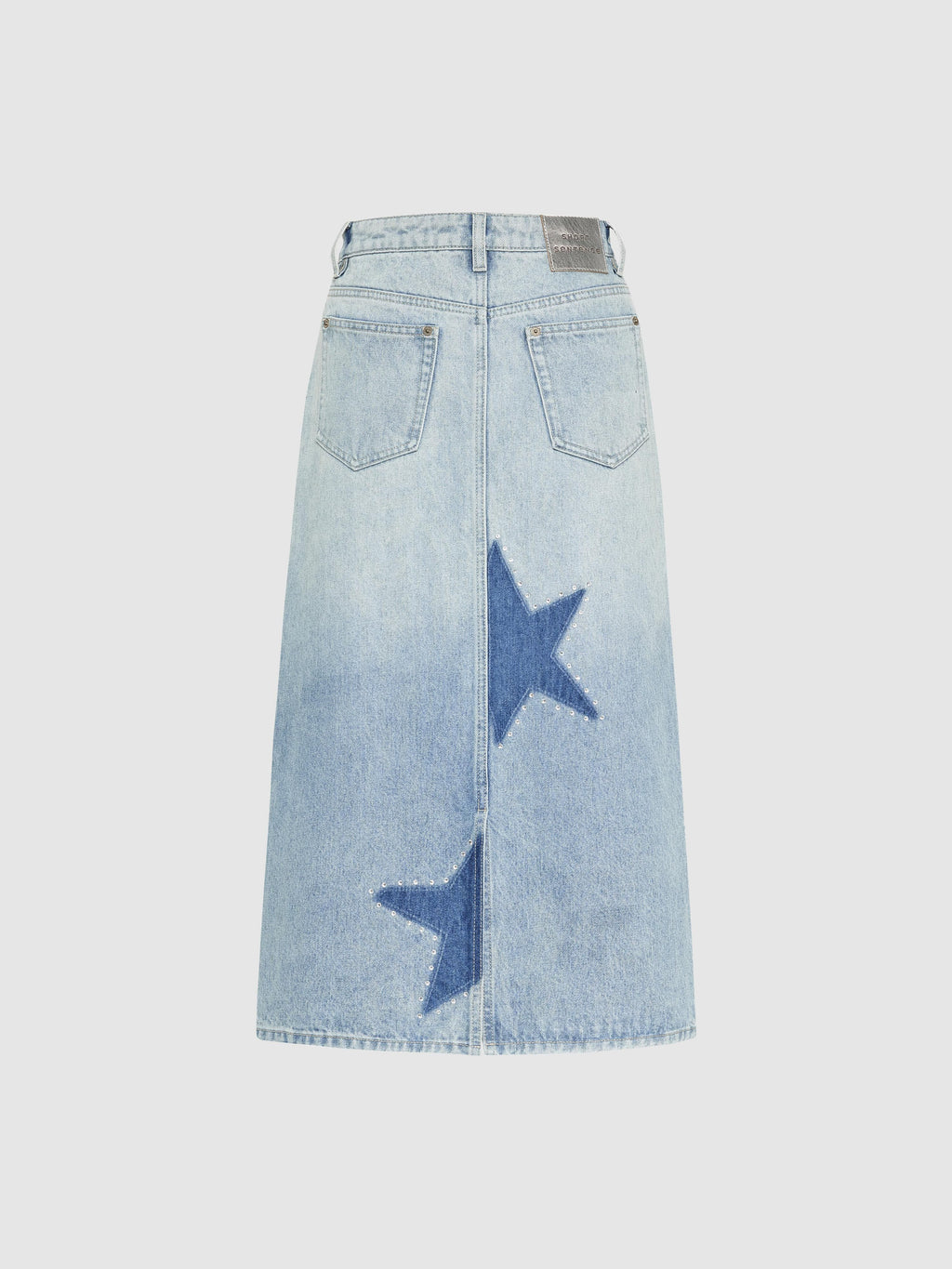 Star Crystal Low-Rise Long Skirt - 6