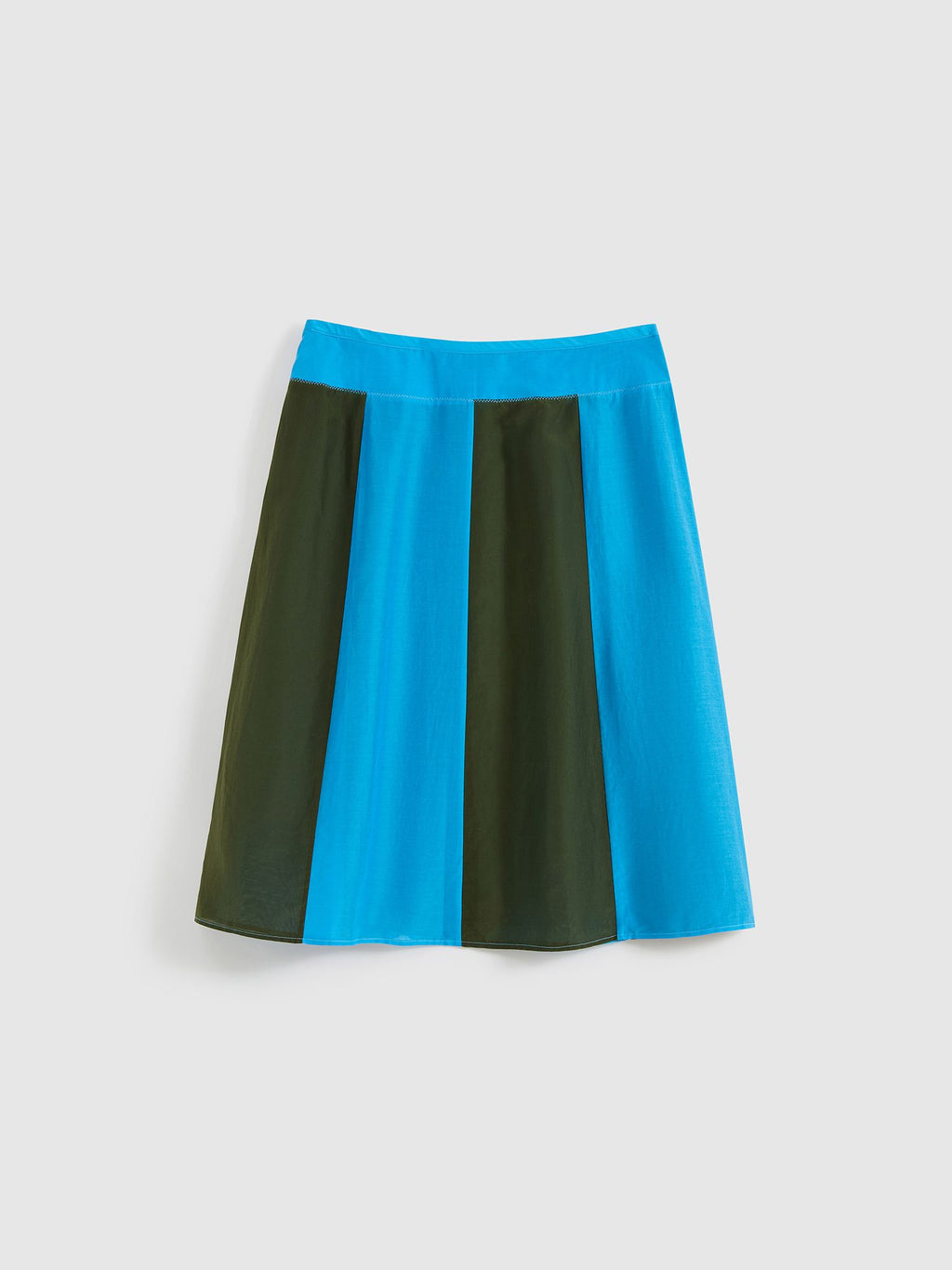 Paneled Striped Skirt - 7