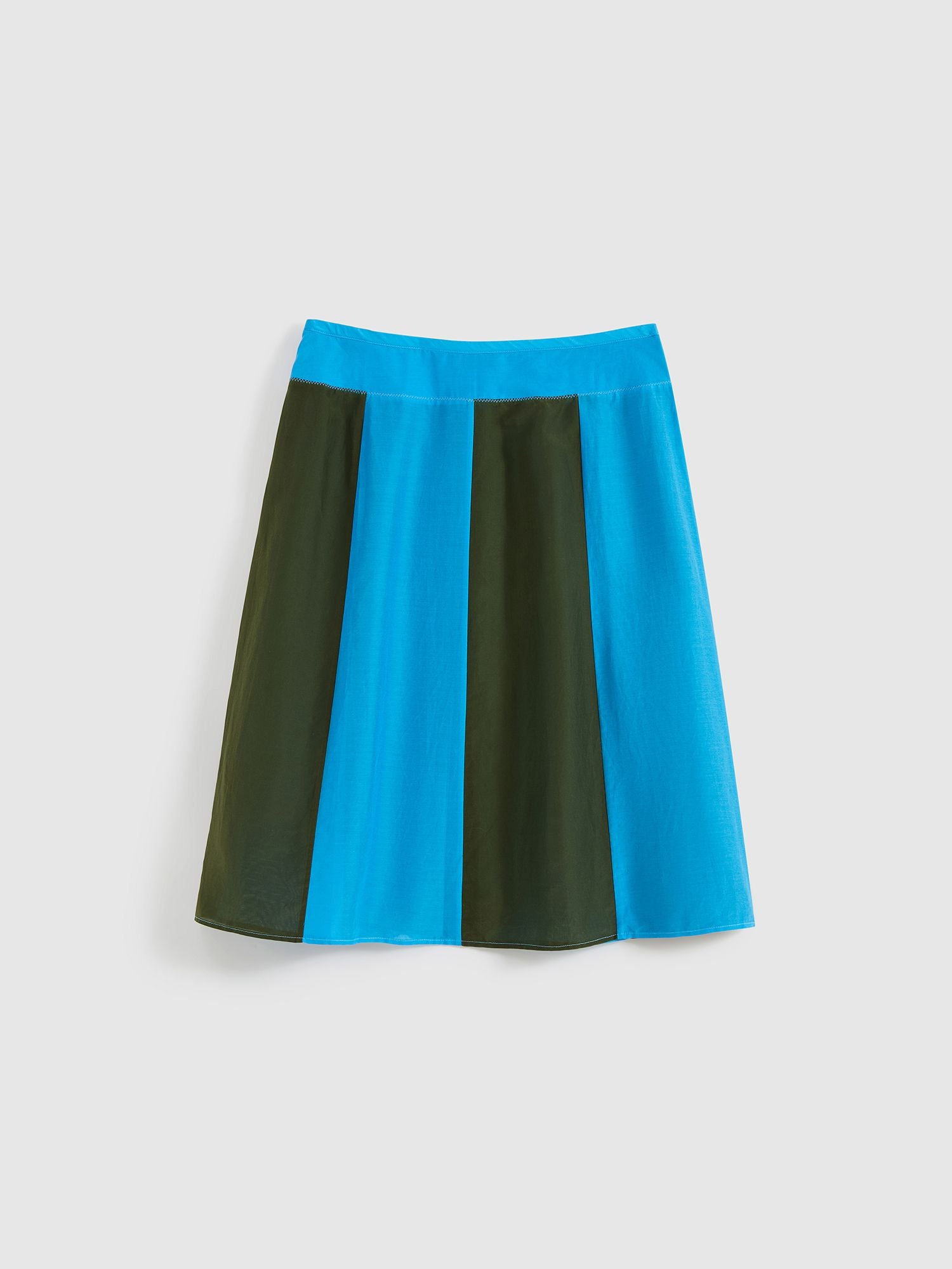 Paneled Striped Skirt - 7
