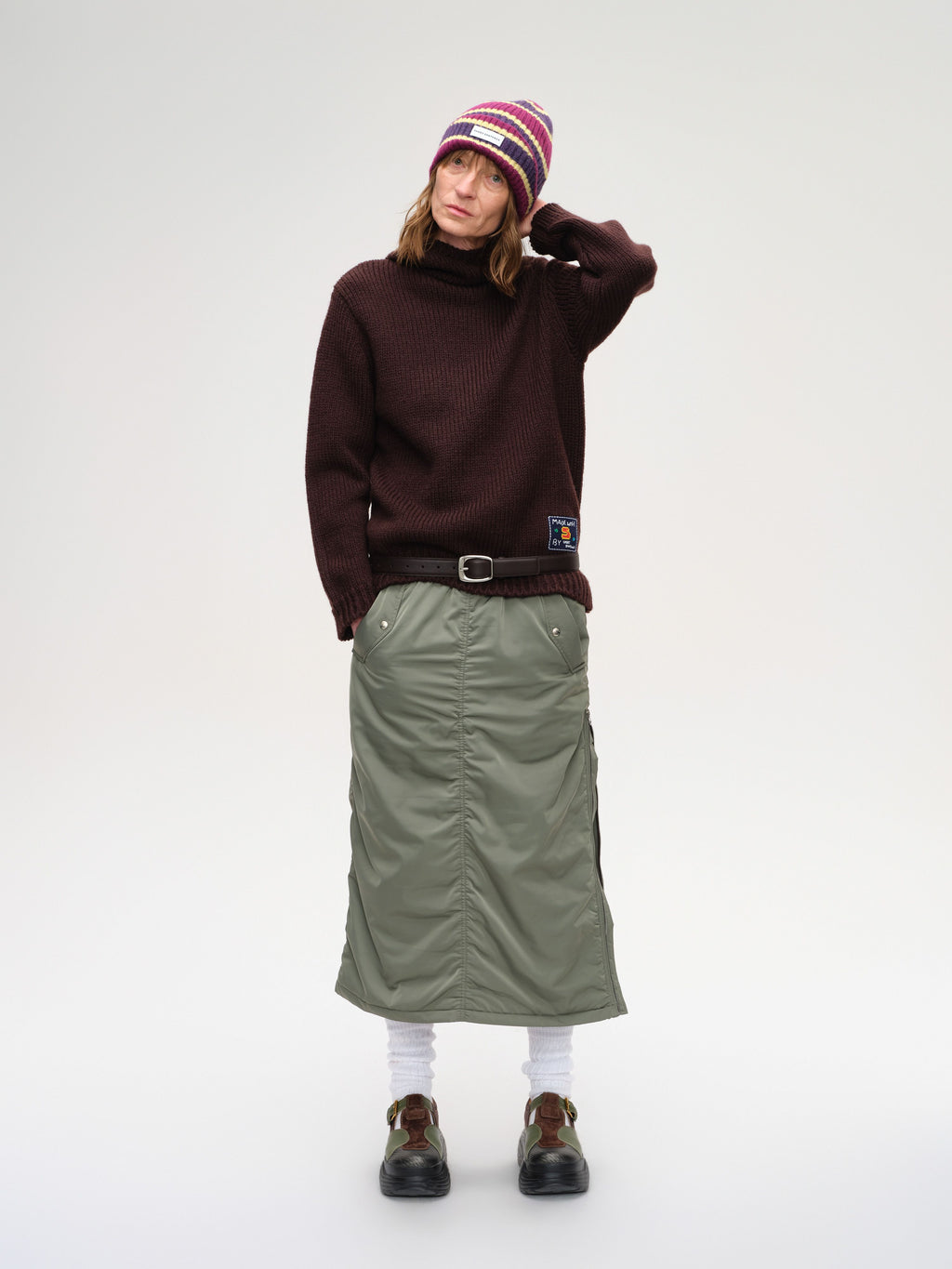 Padded Straight Skirt - 2