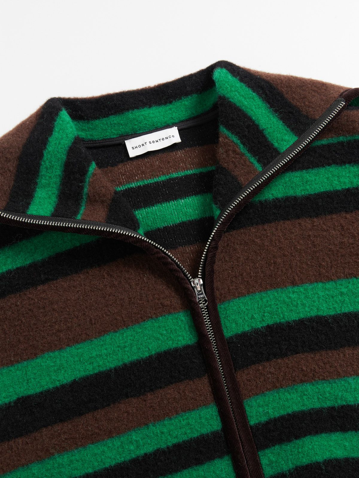 Colorful Striped Lapel Jacket - 3