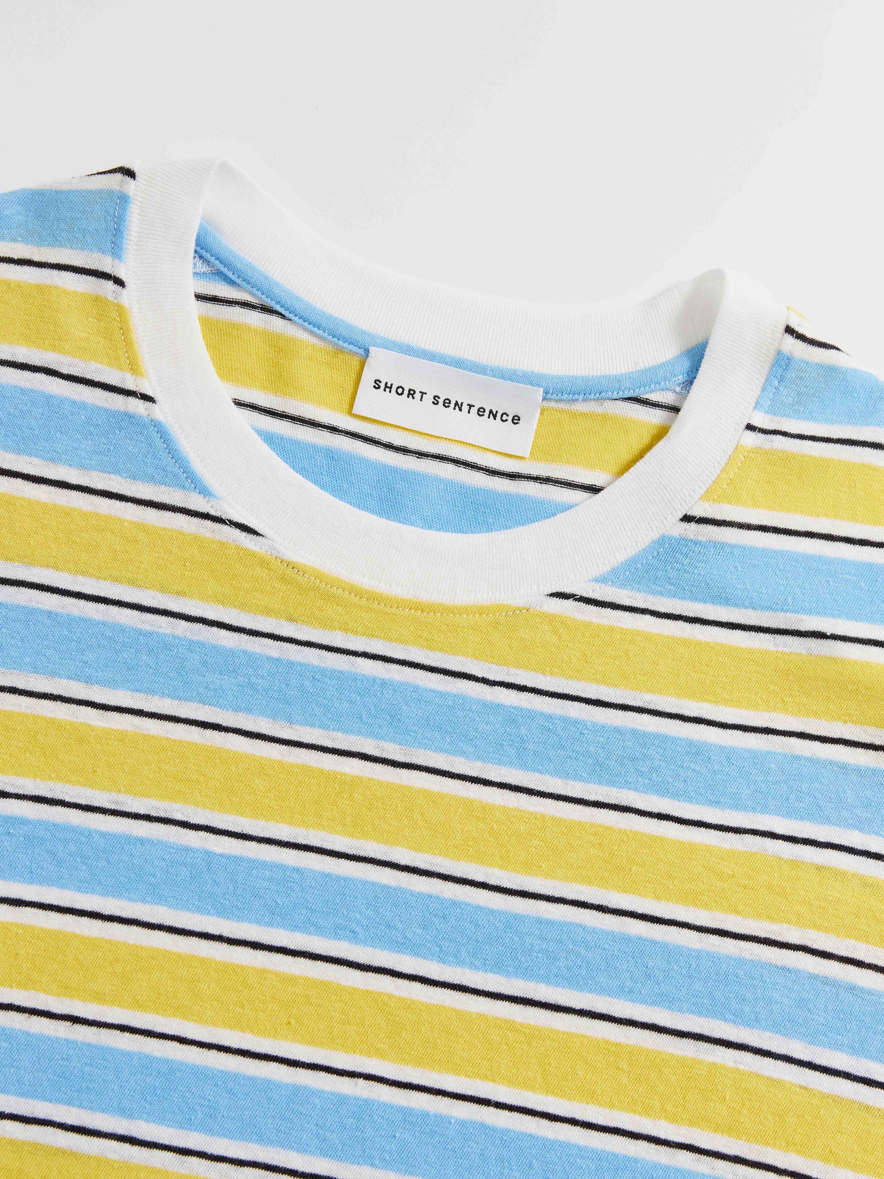 Cotton Linen Stripe Tee - 5
