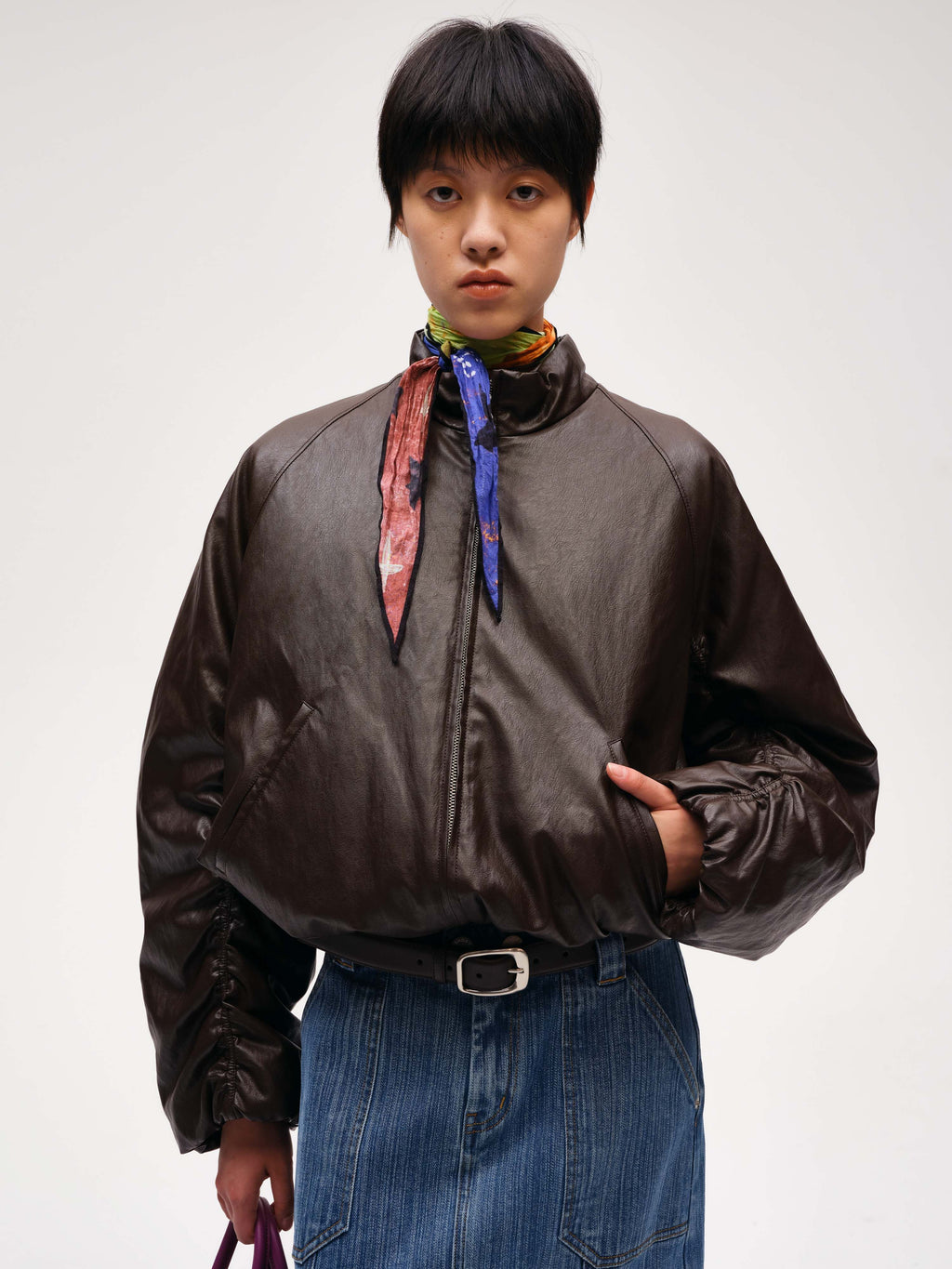 Leather Padded Jacket - 3