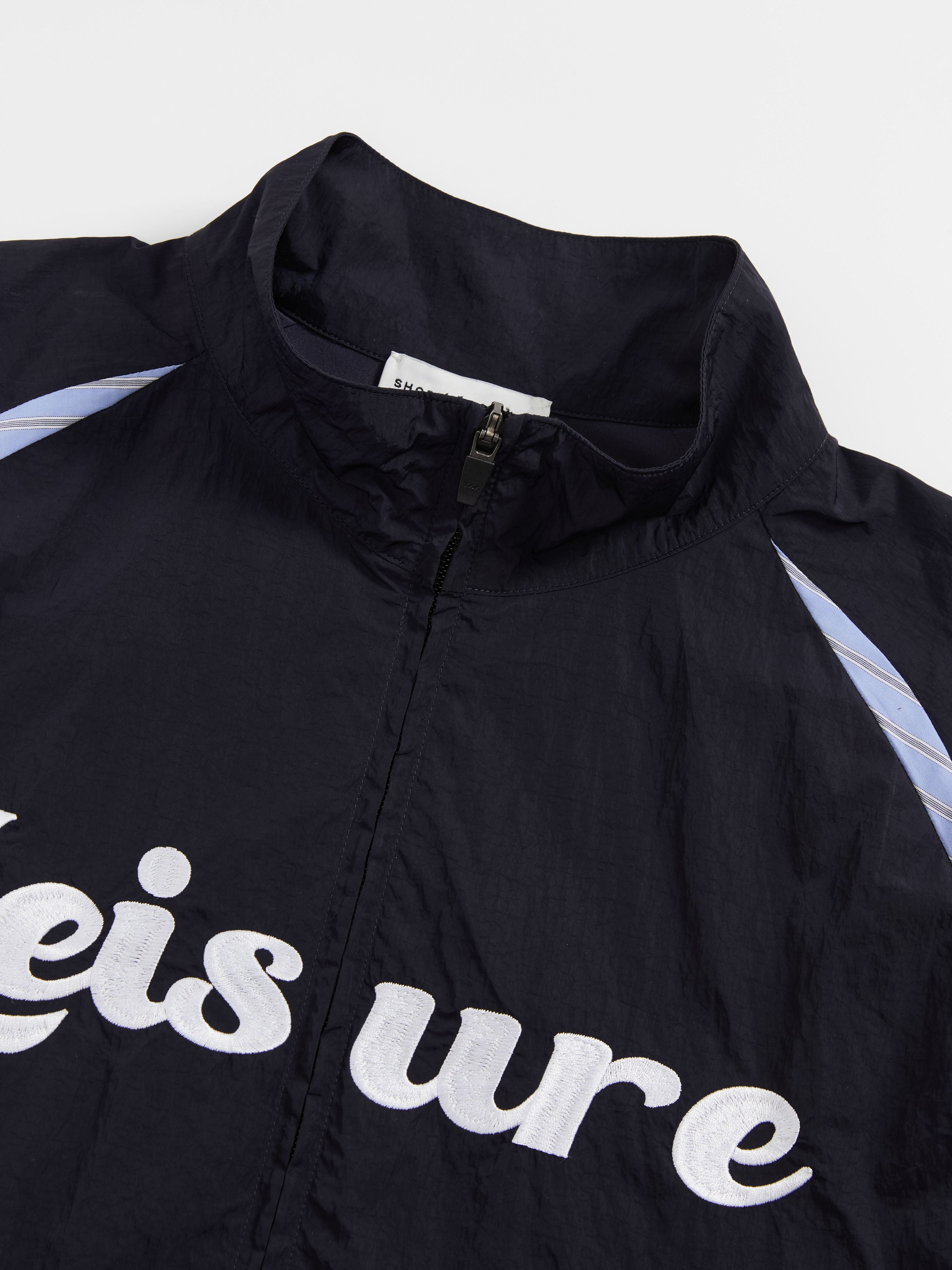 Lettering Embroidered Nylon Jacket - 5