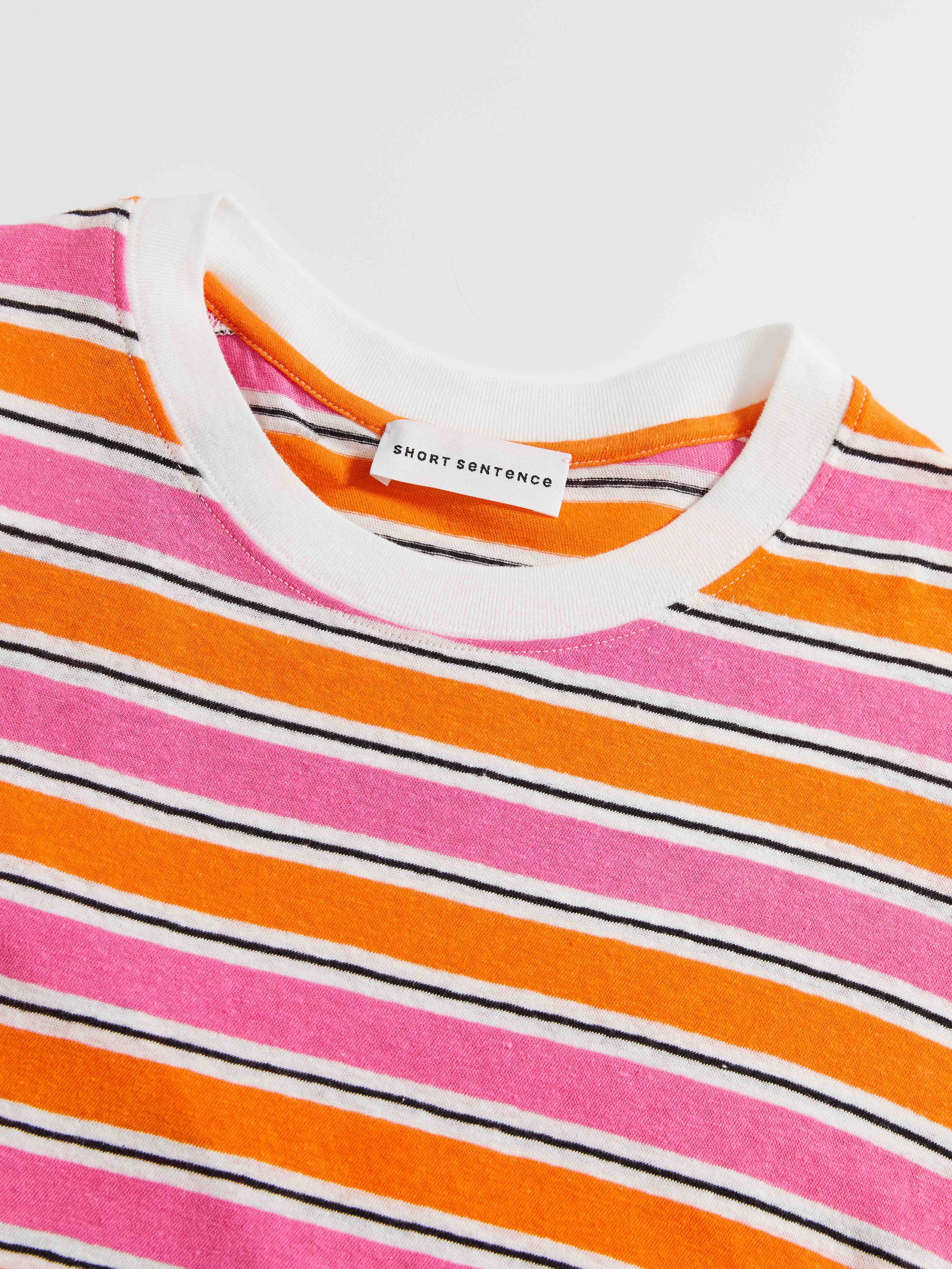 Cotton Linen Stripe Tee - 5