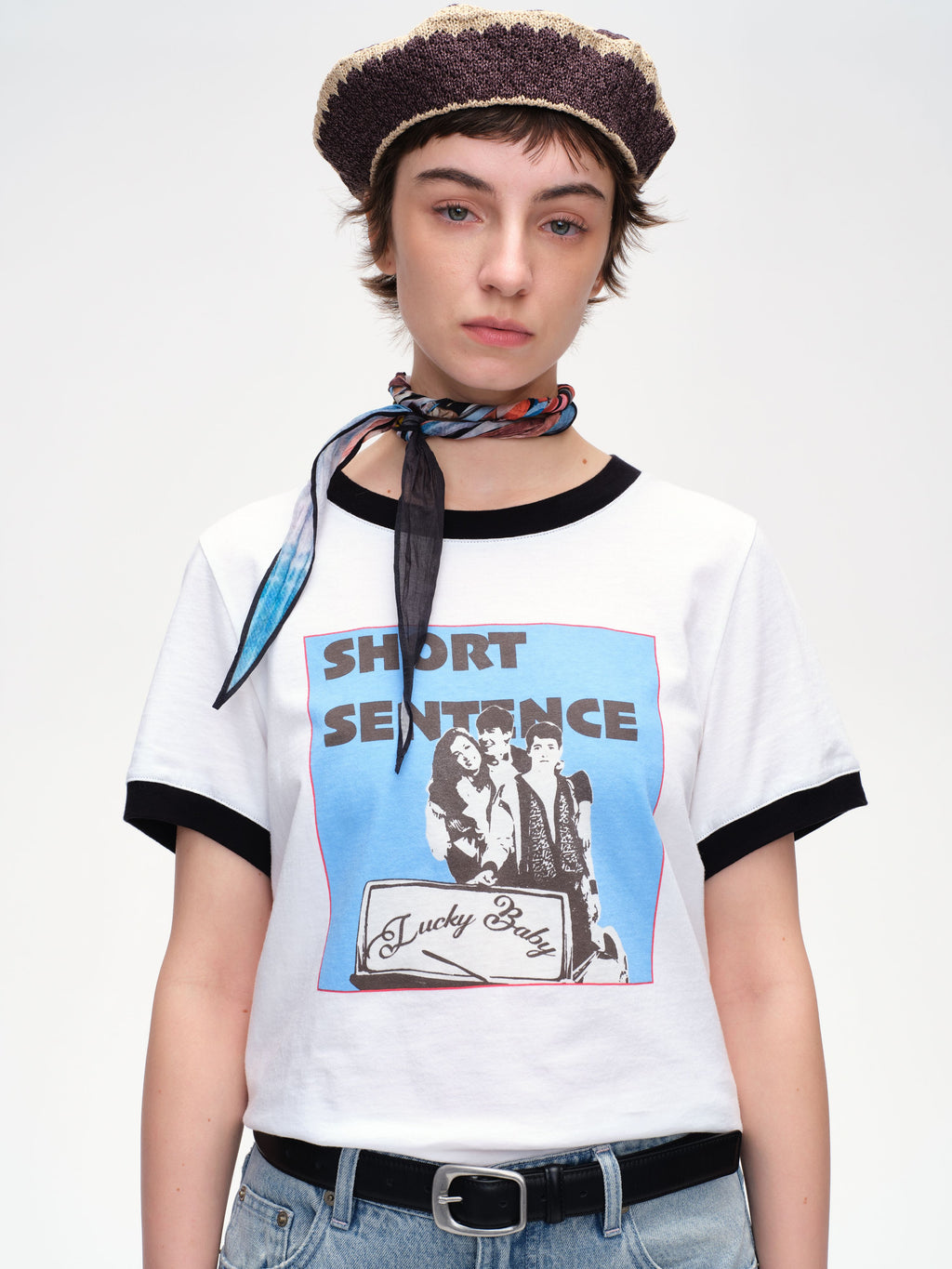 Colorblock Poster Print T-shirt - 1