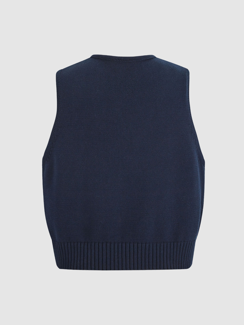 Tie-front Jacquard Vest - 6