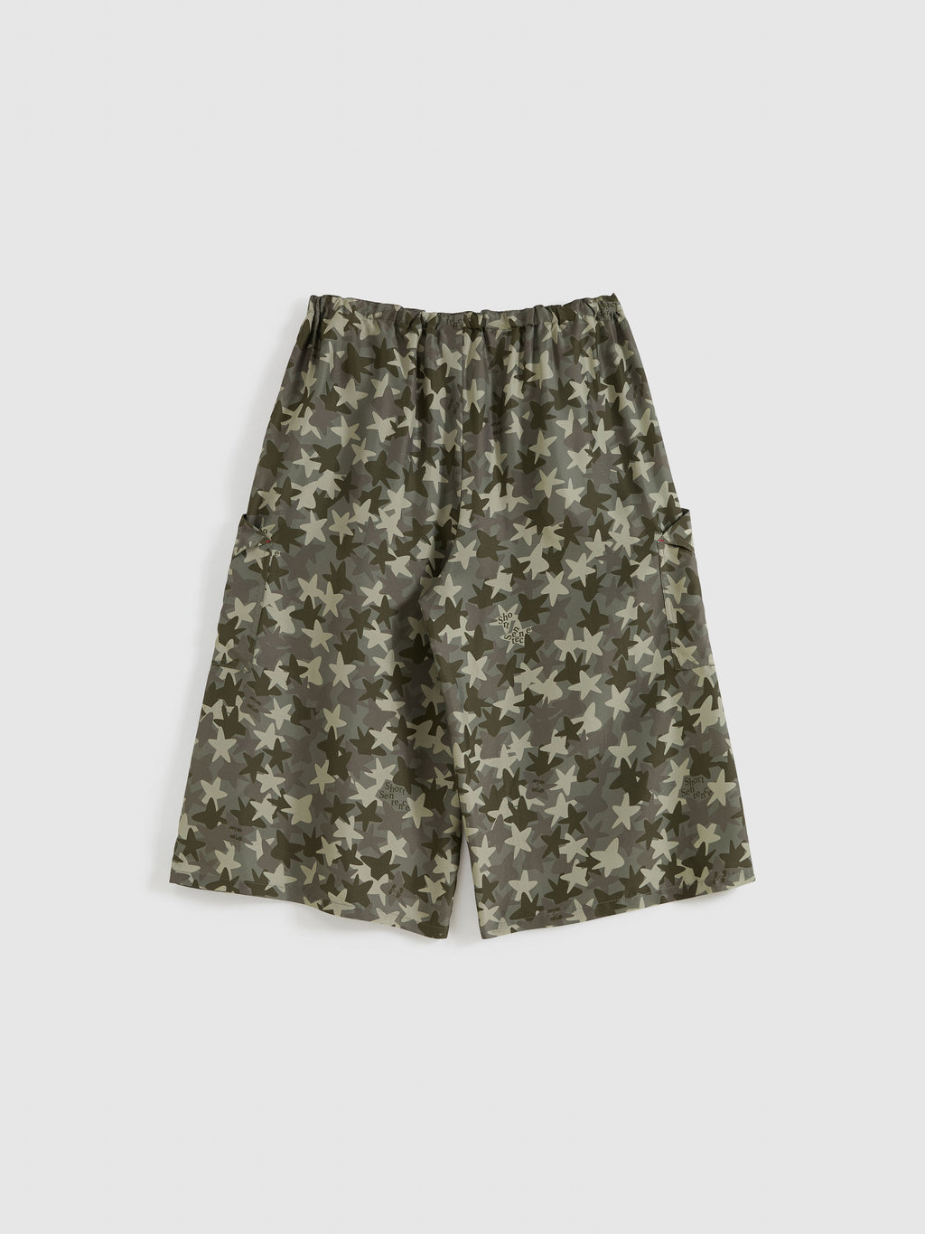 Silk Camouflage Wide-Leg Cropped Trousers - 9