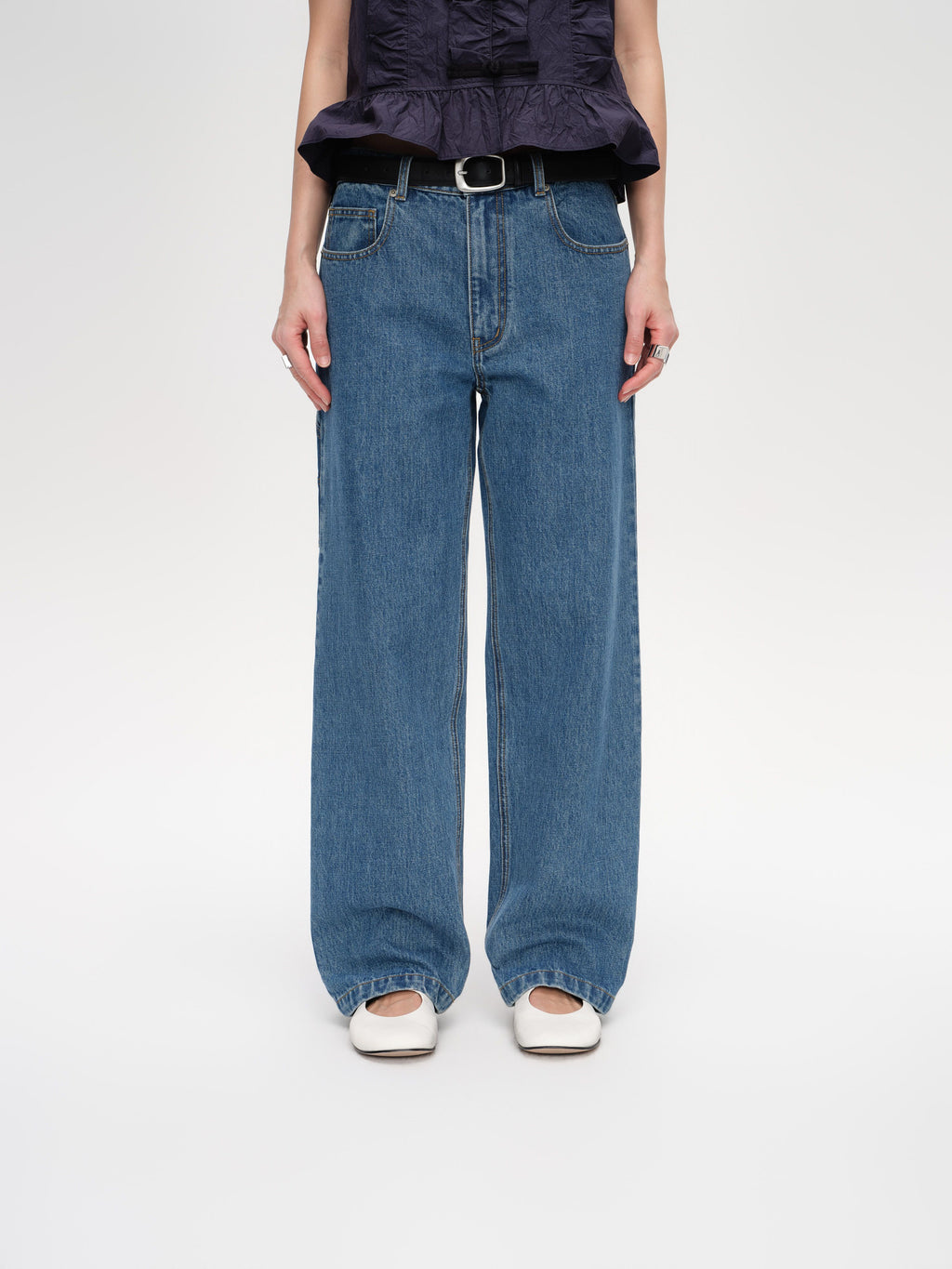 Low‑Rise Work Jeans - 1