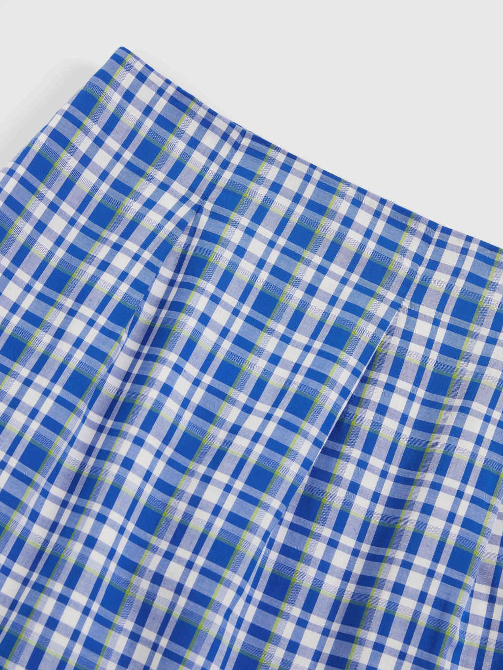 Ruffled Hem Plaid Skirt - 5