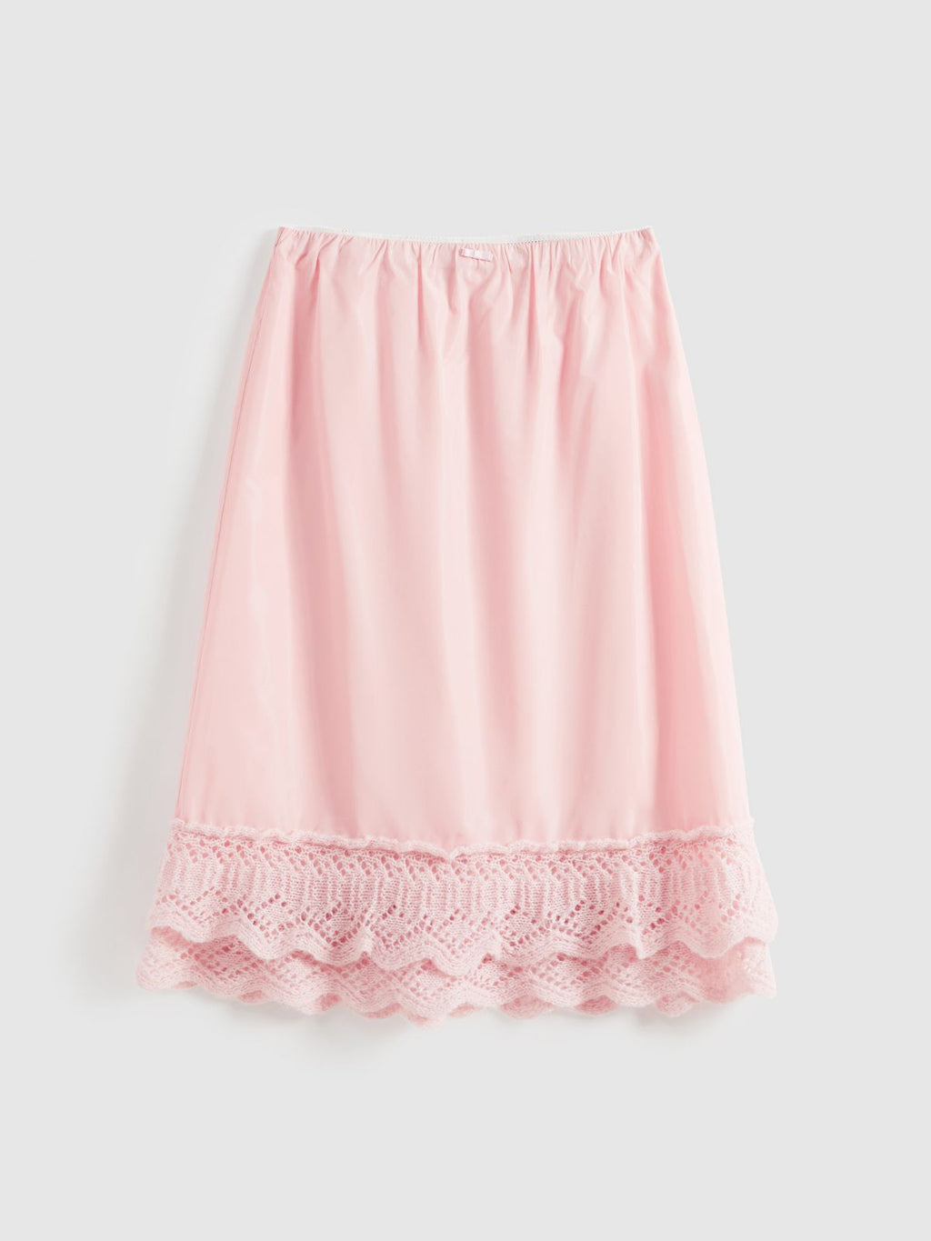 Double-Layer Lace-Trim Skirt - 6