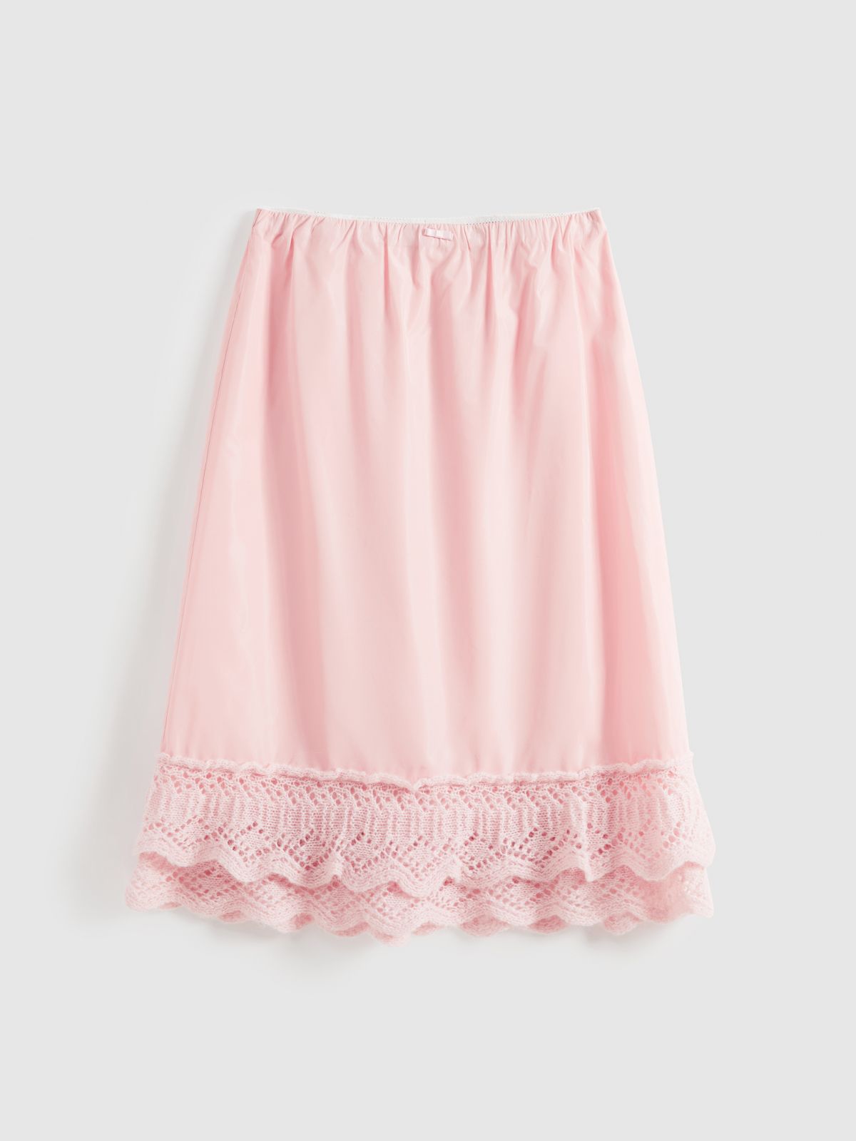 Double-Layer Lace-Trim Skirt - 6