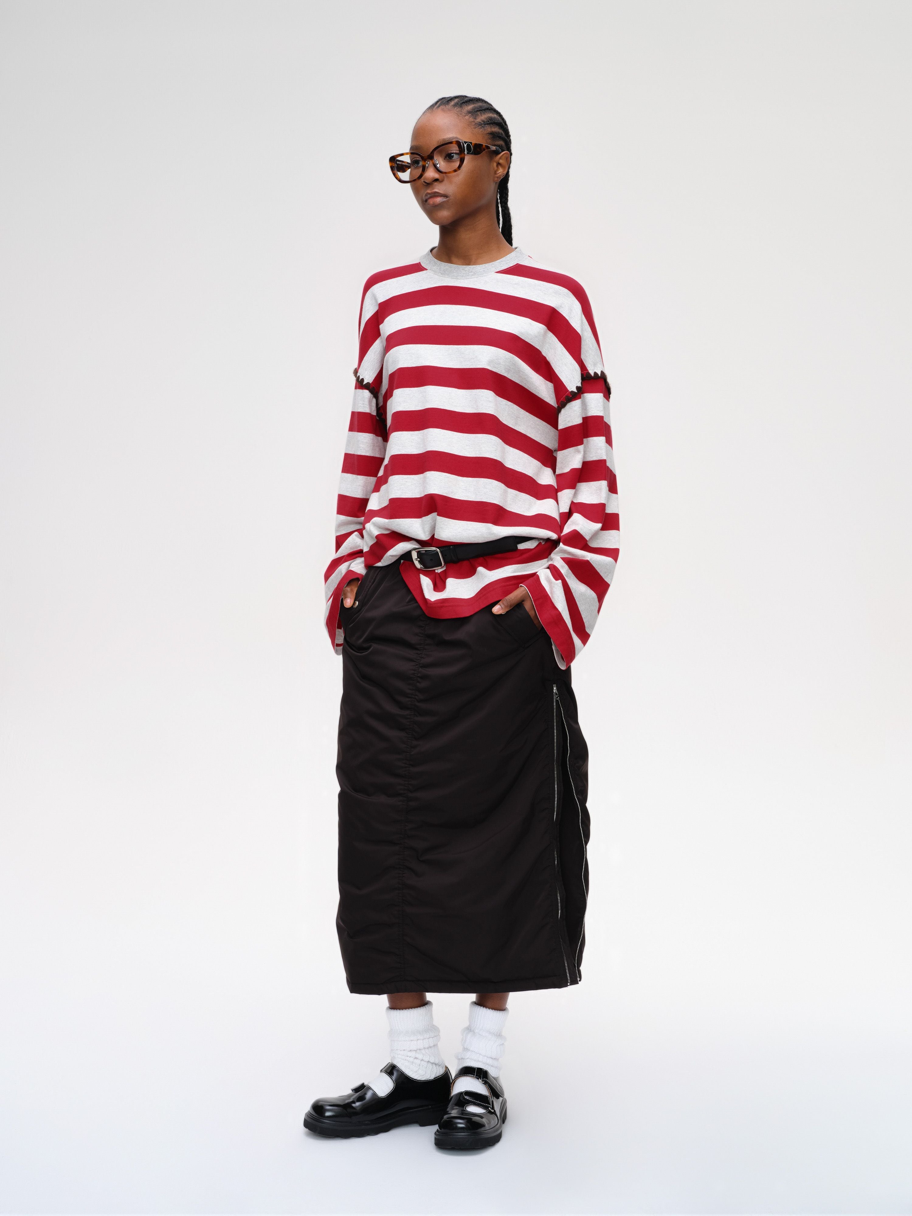 Classic Embroidered Striped T-Shirt - 2