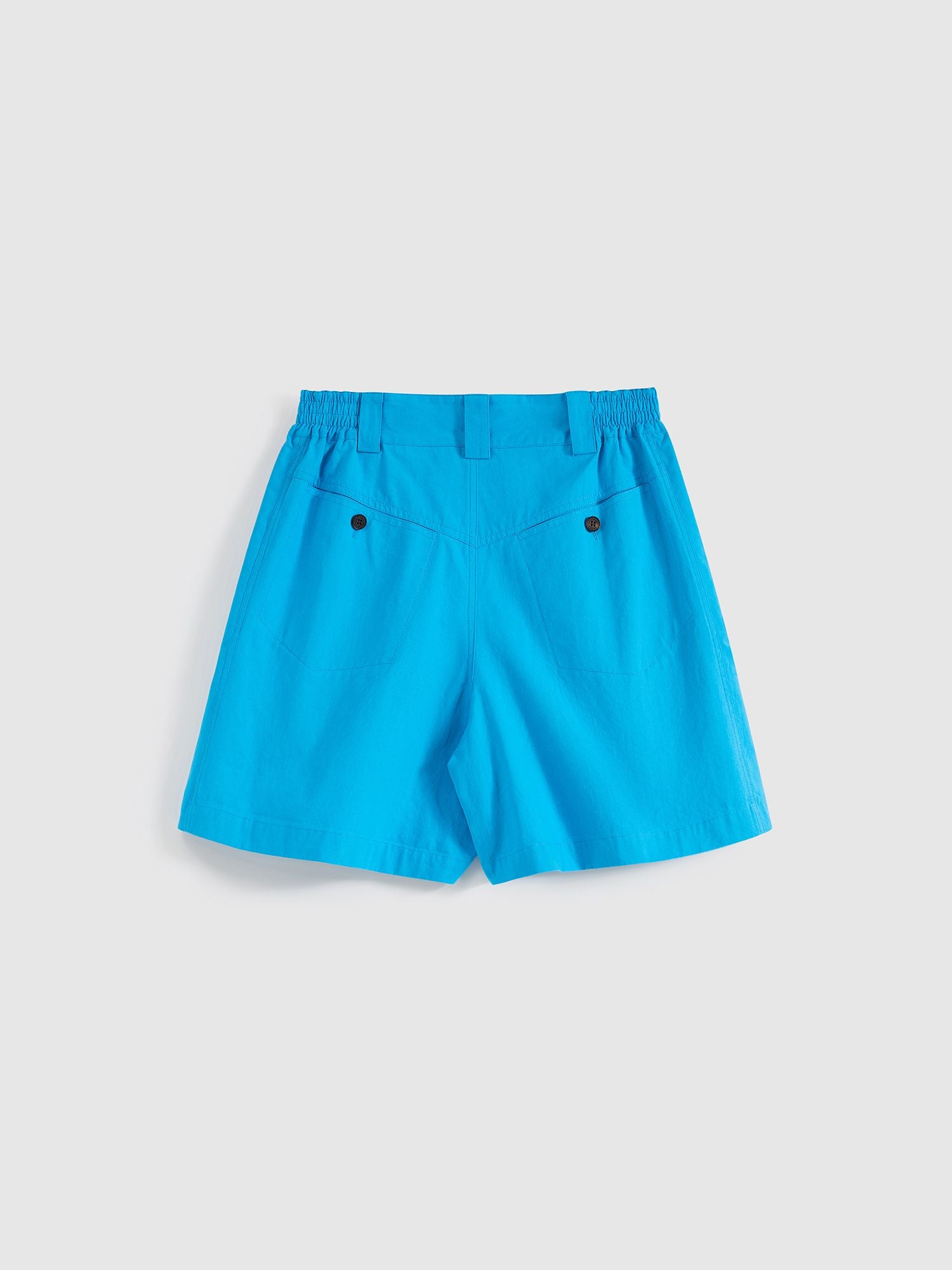 Pleated Elastic-waist Shorts - 9