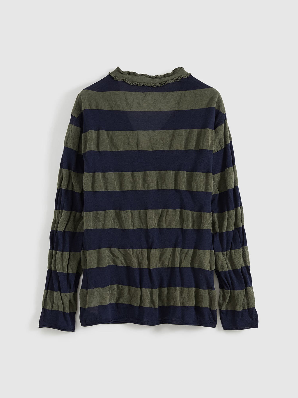 Crinkle Striped Cardigan - 7