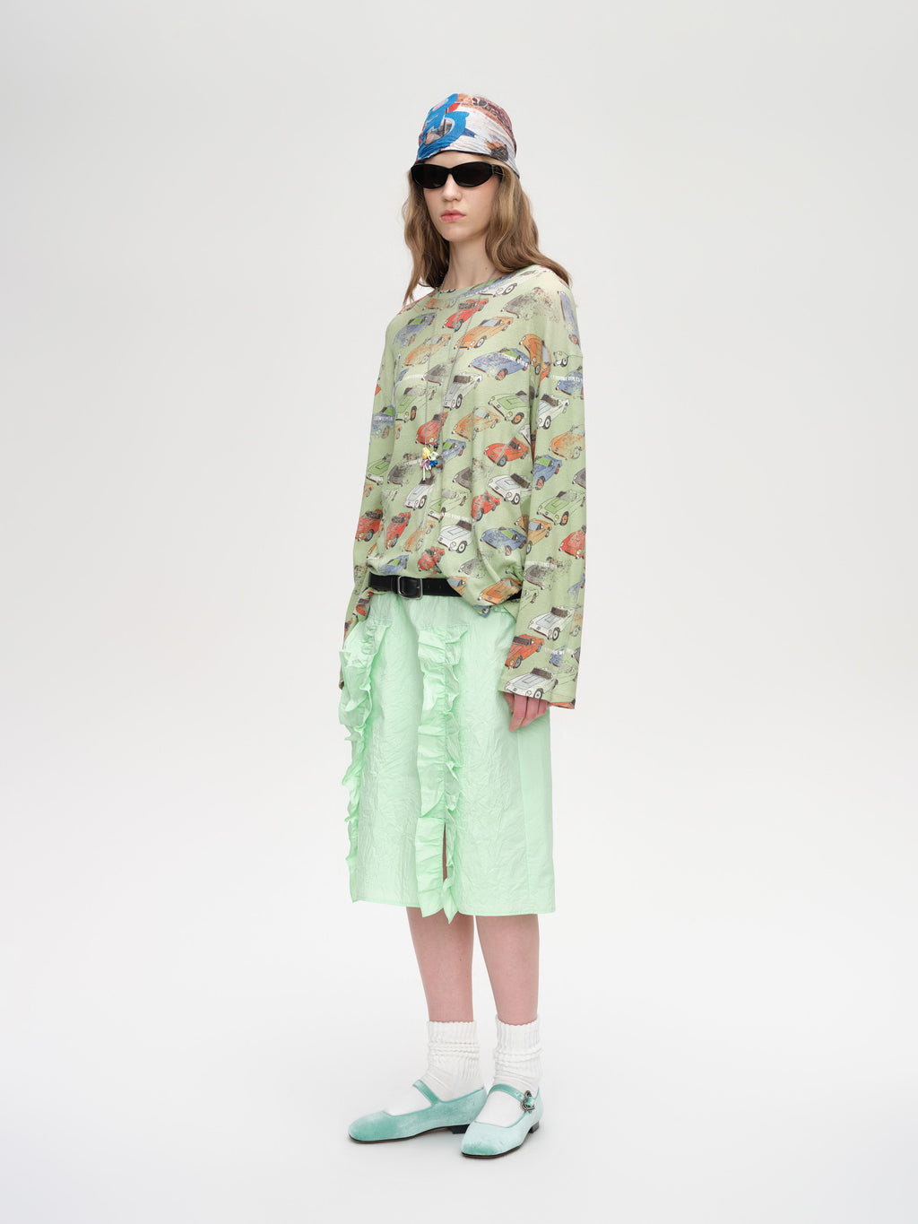Oversized Car‑Print T‑shirt - 3