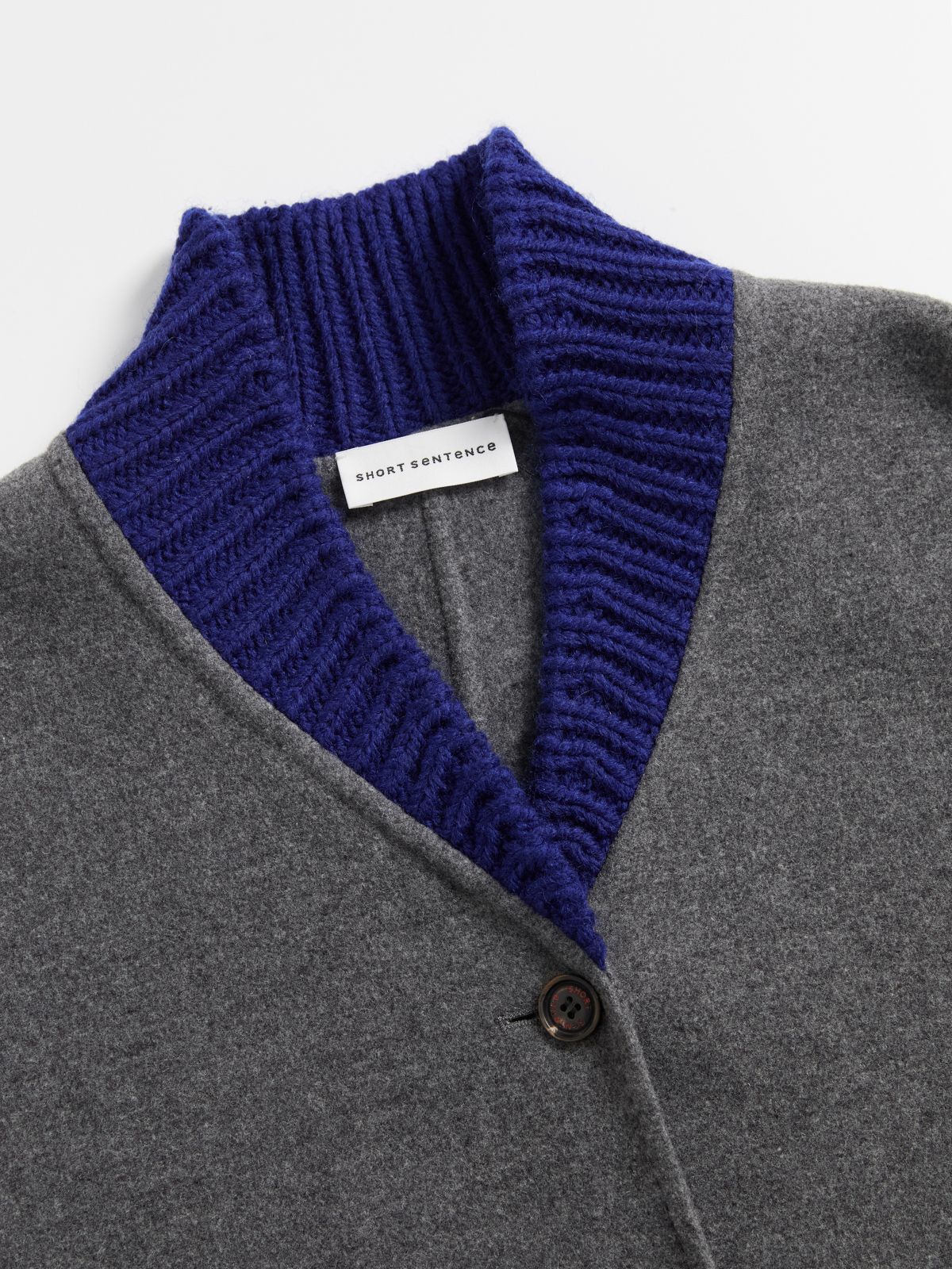 Knitted Lapel Double-Face Coat - 7