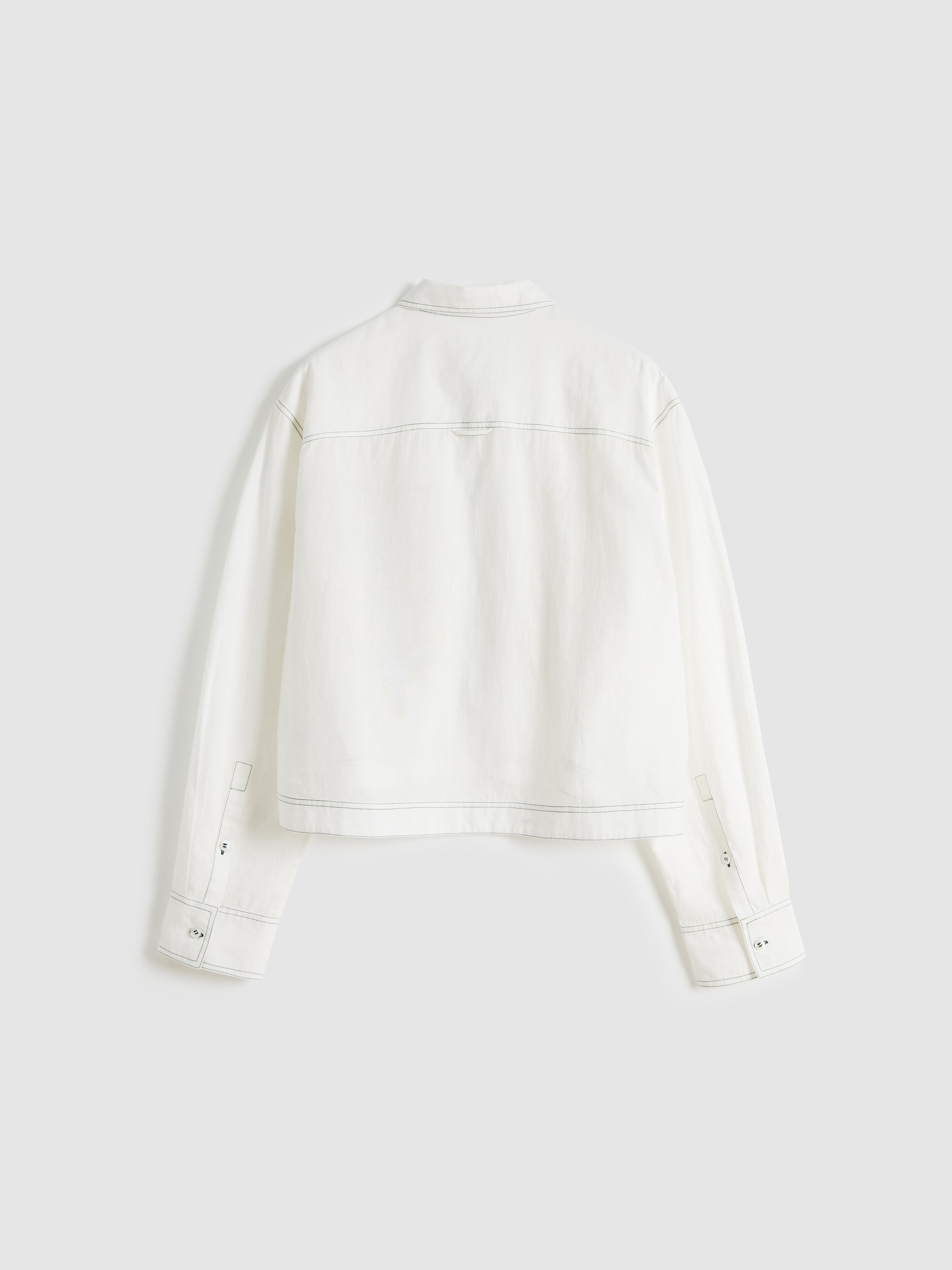 Appliqué Cropped Blouse - 8