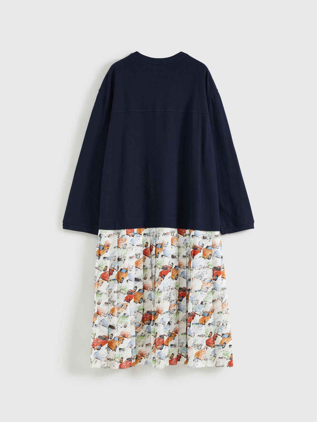 Car‑Print Paneled Dress - 9