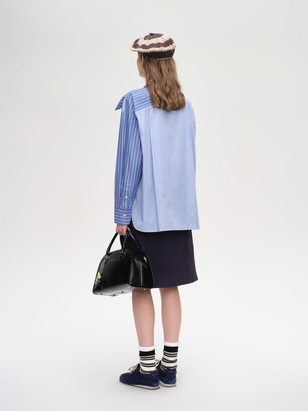 Tie‑Neck Colorblock Shirt - 3
