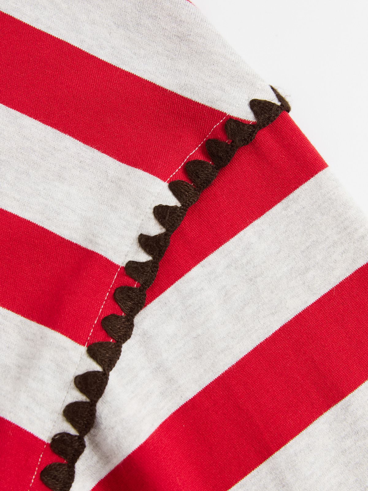 Classic Embroidered Striped T-Shirt - 5