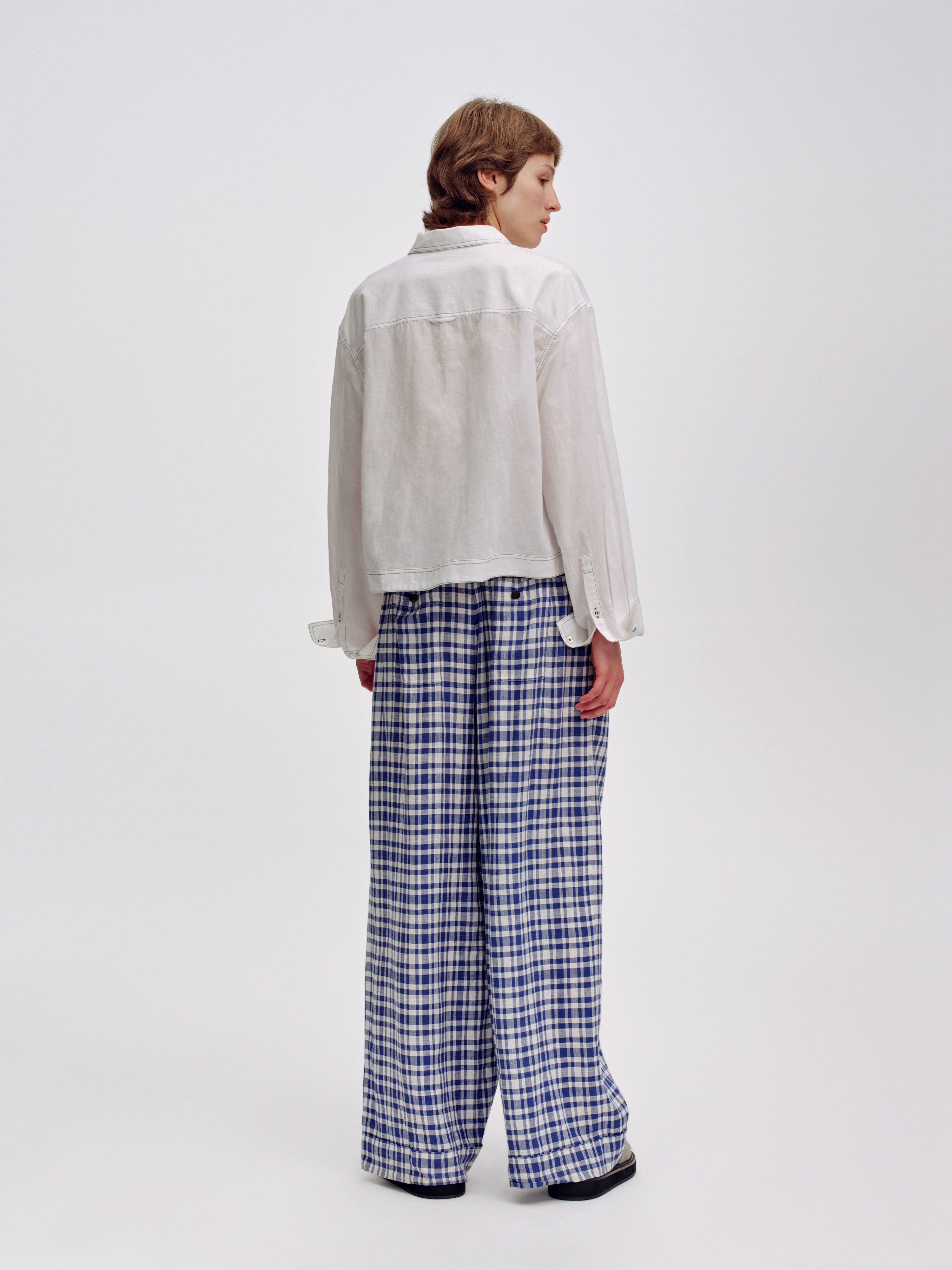 Appliqué Cropped Blouse - 3