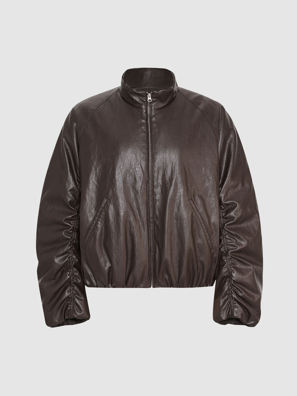 Leather Padded Jacket - 6