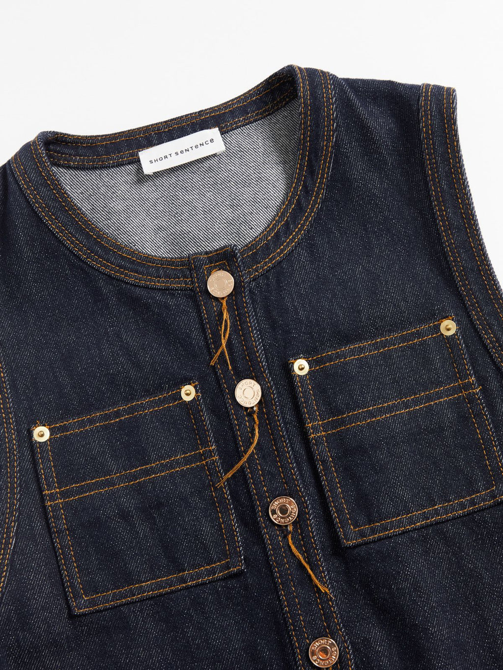 Denim Sleeveless Dress - 3