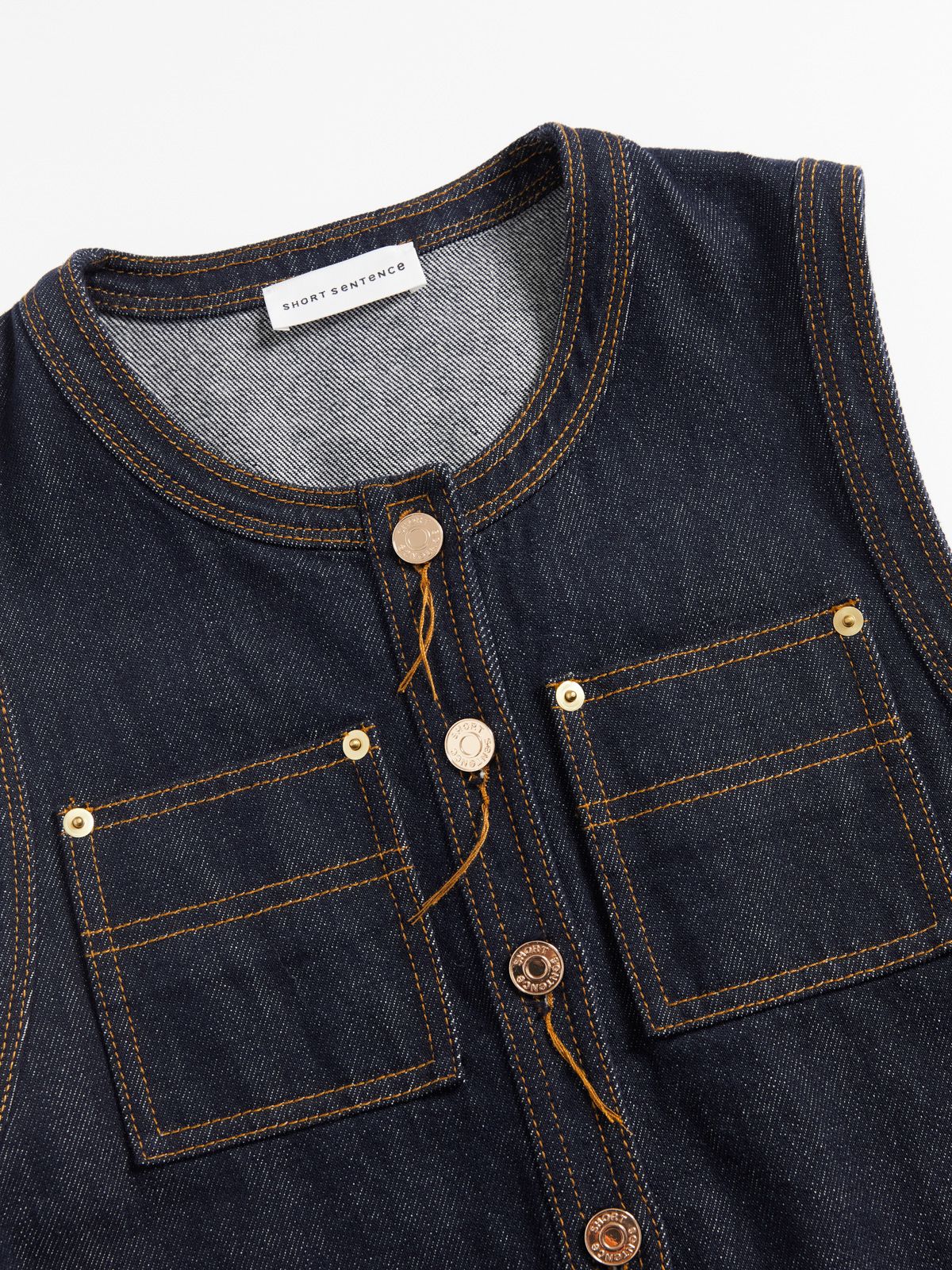 Denim Sleeveless Dress - 3