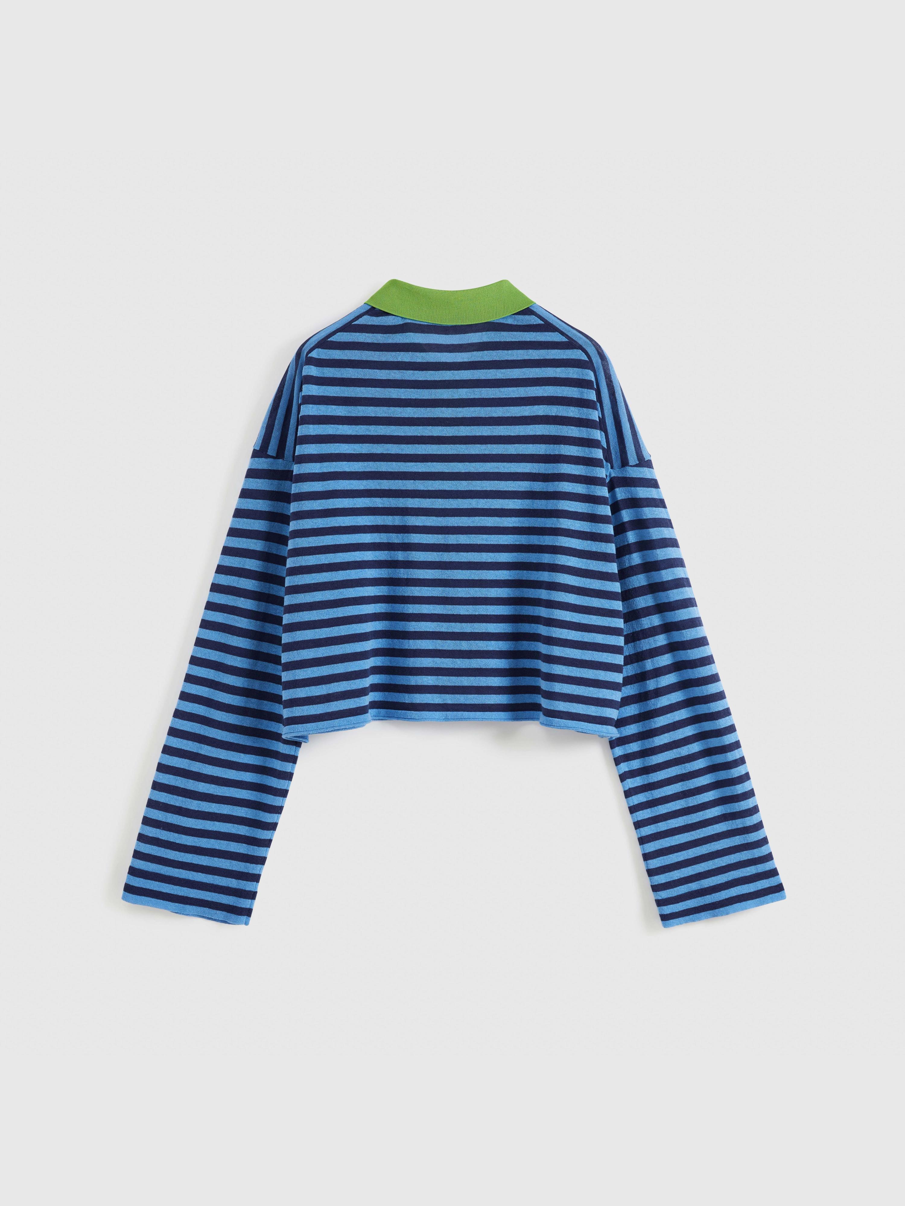 Striped Polo Knit Shirt - 9
