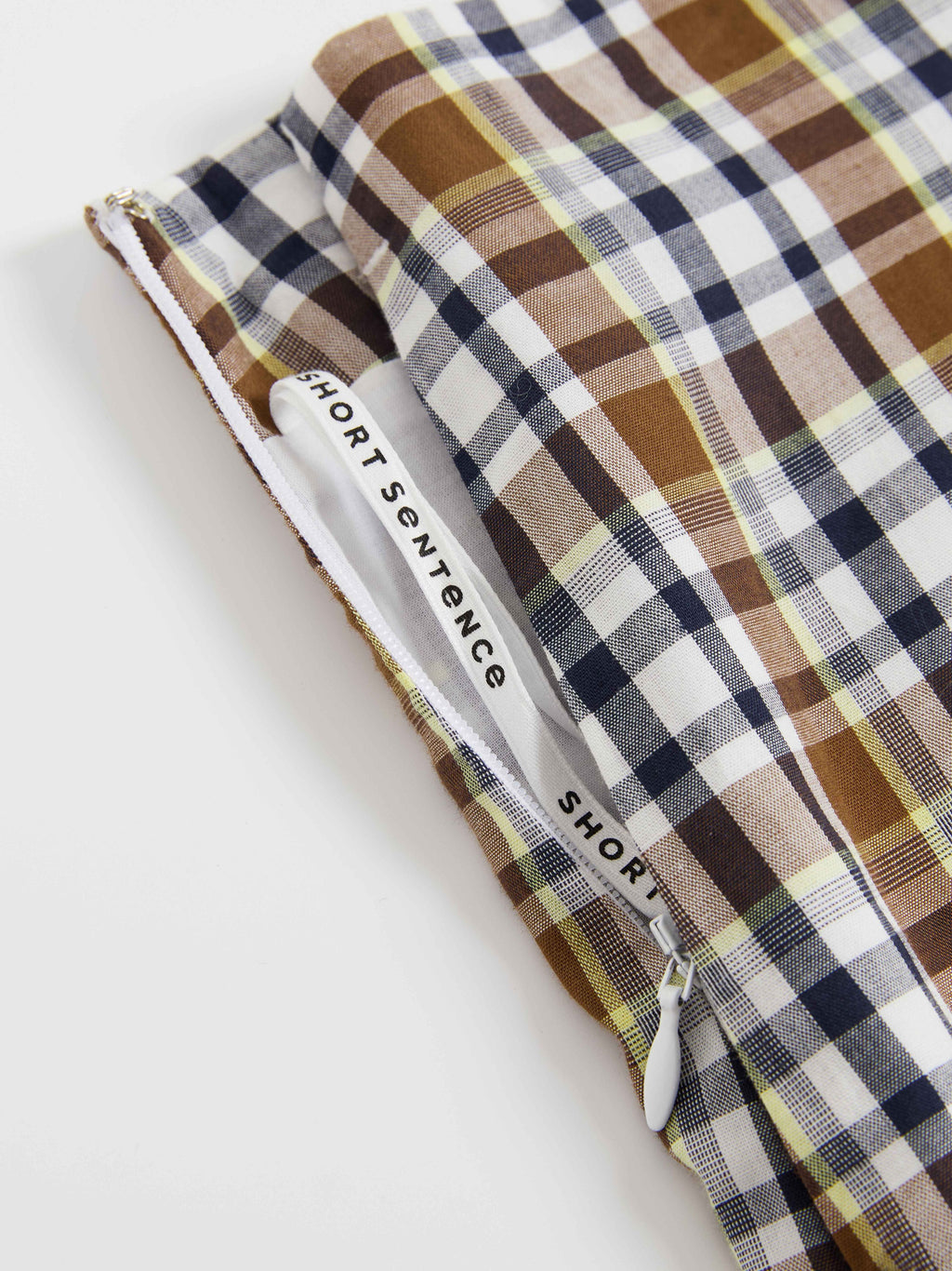 Ruffled Hem Plaid Skirt - 7