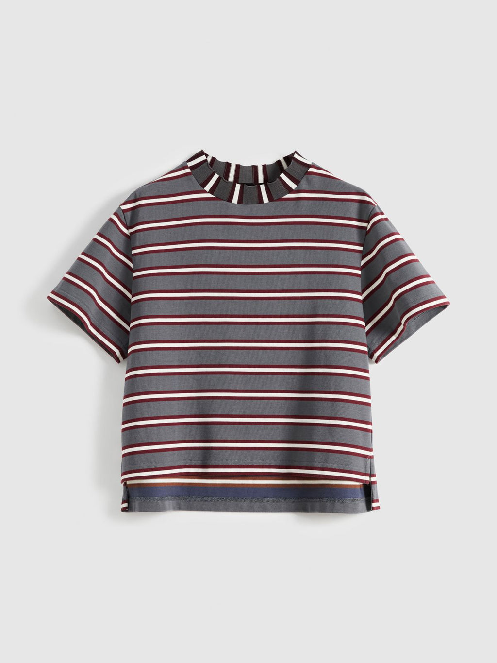 Contrast Stripe Boxy Tee - 7