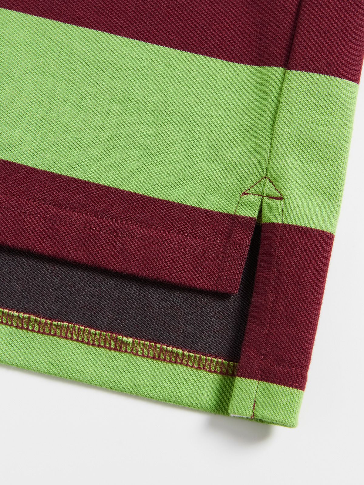Contrast Stripe Boxy Tee - 5