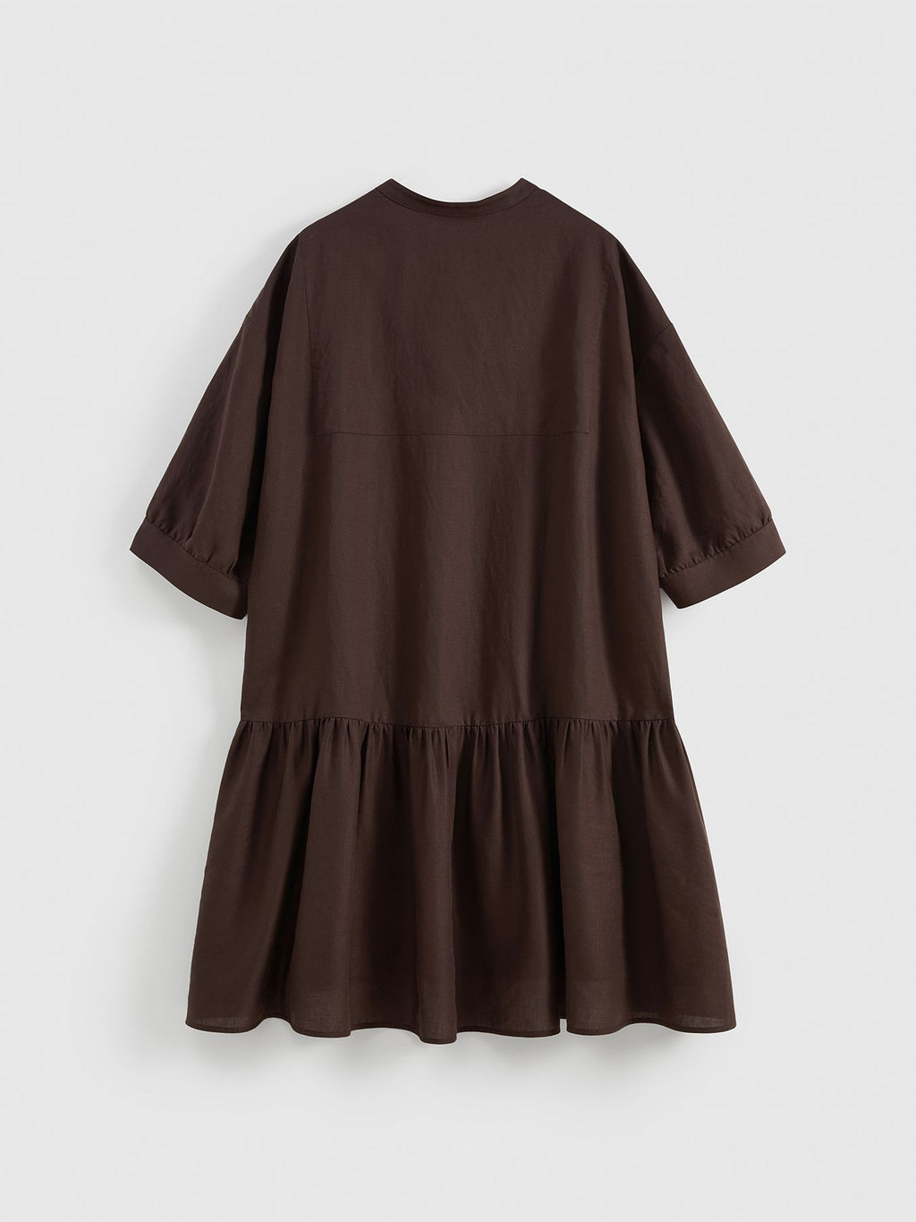 Beaded Lace-Up Loose Dress - 8