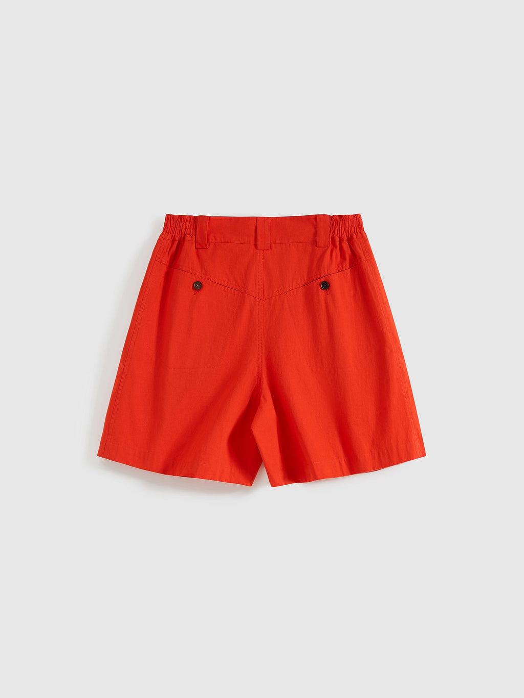 Pleated Elastic-waist Shorts - 7